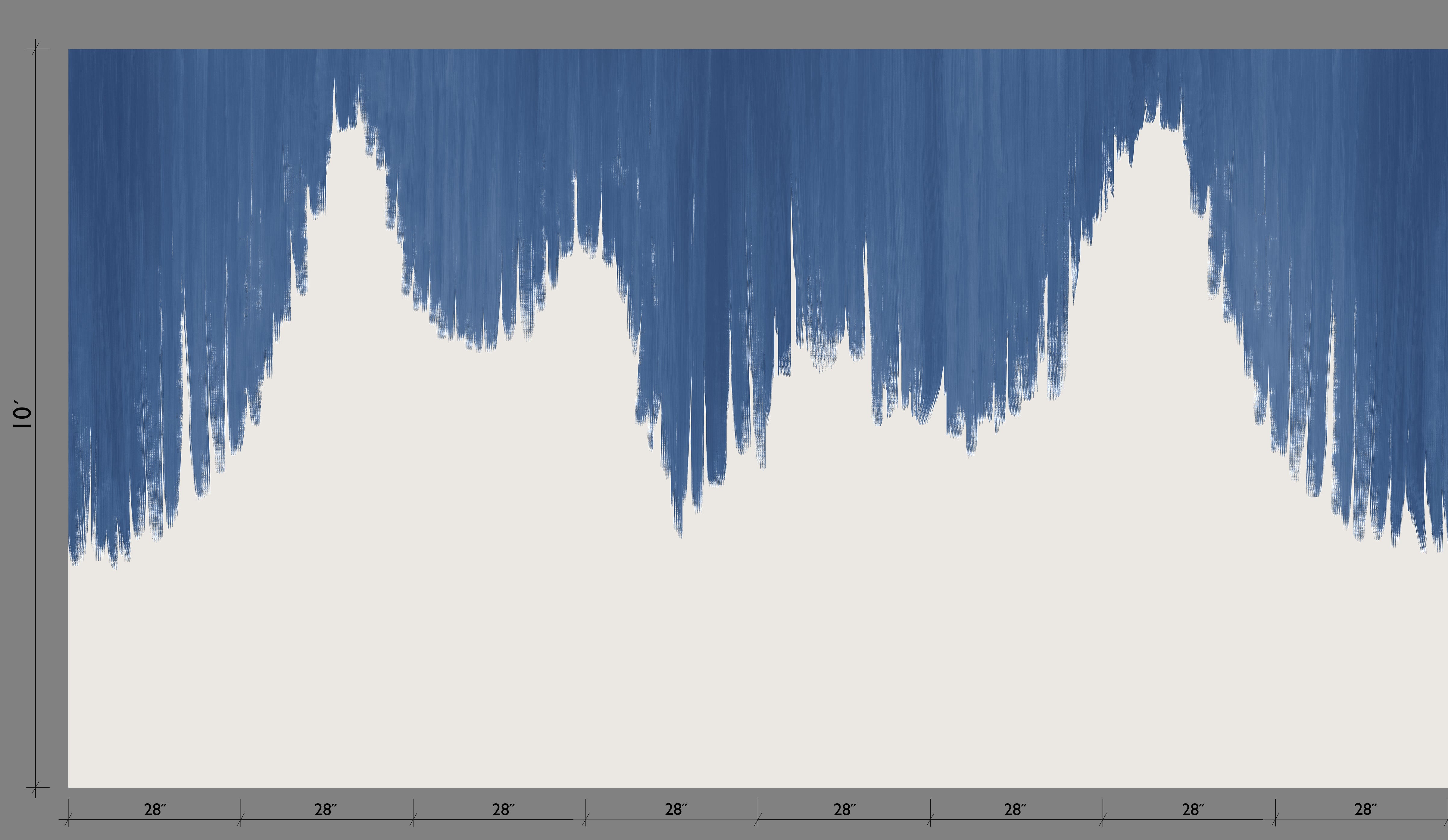 Wavelength© Mural Wallpaper in Navy