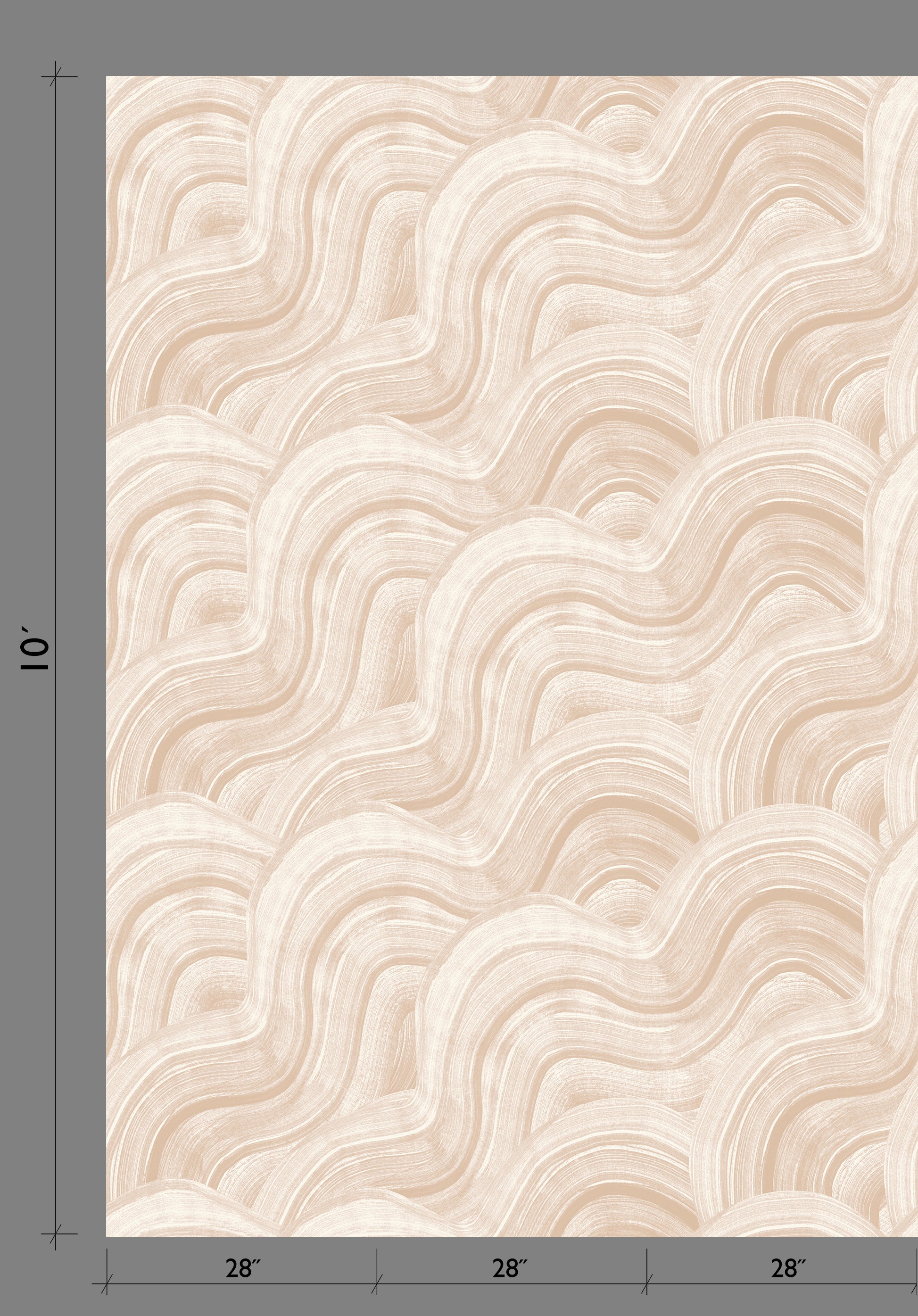 Sediment #2© Wallpaper in Almond