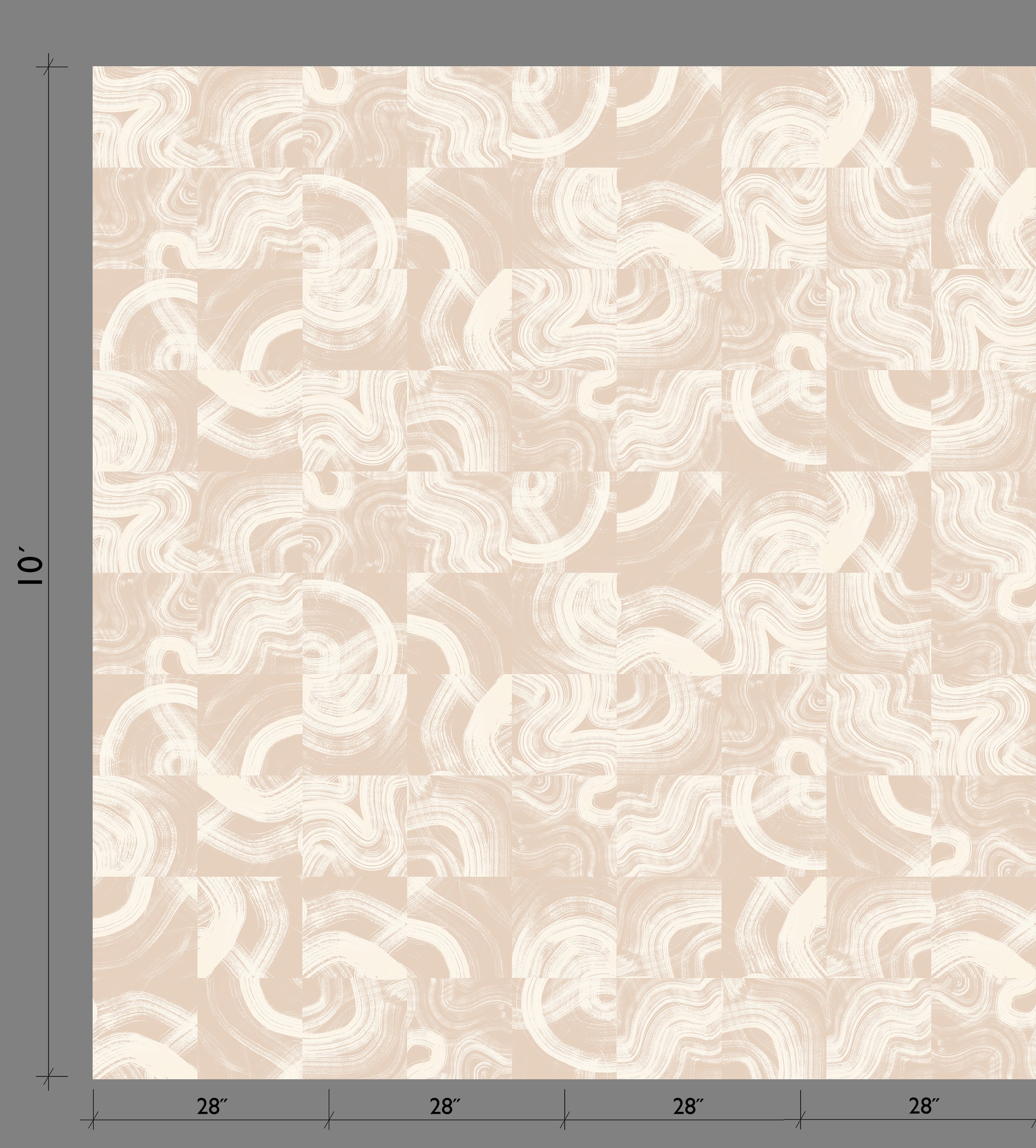 Sediment #3© Wallpaper in Beige