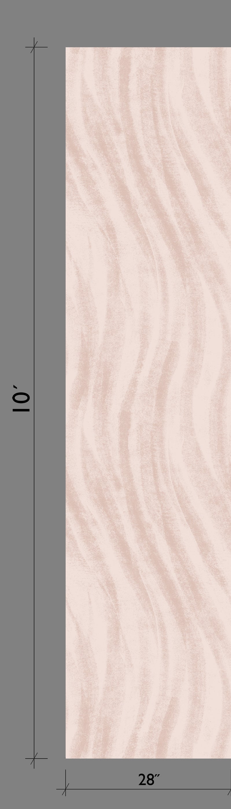 Western Trail© Wallpaper in Pale Pink