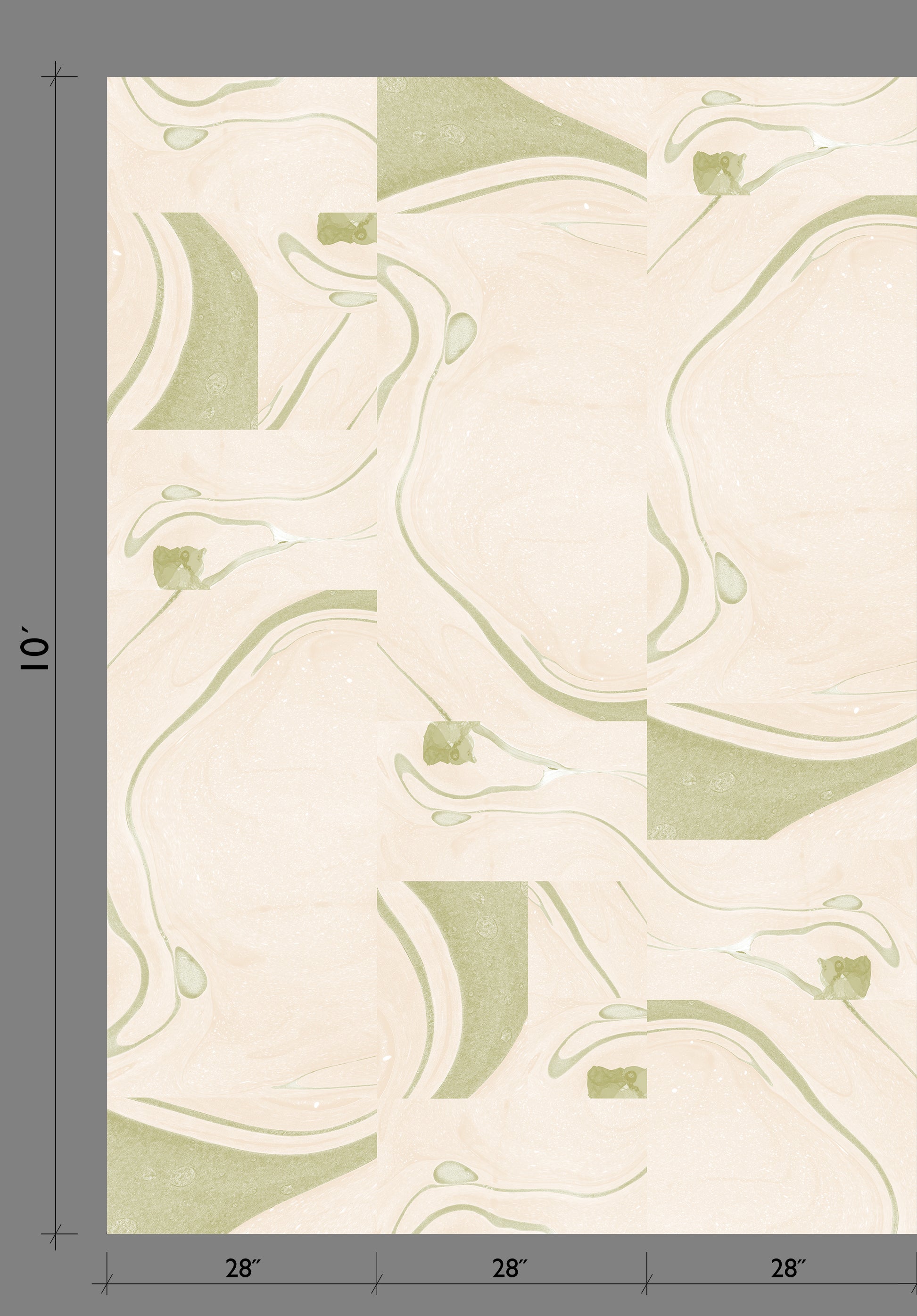 Magma© Wallpaper in Pea