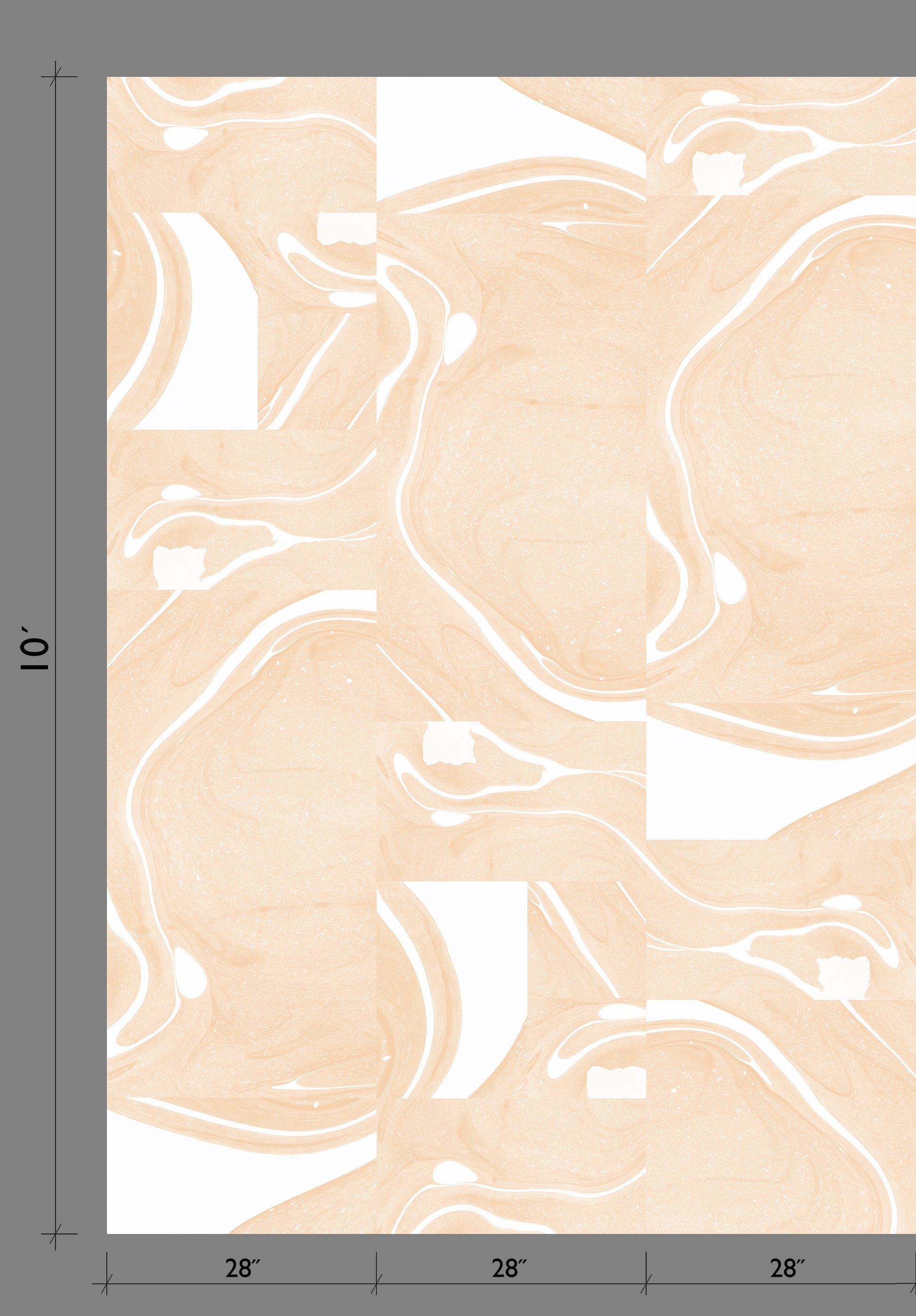 Magma© Wallpaper in Peach