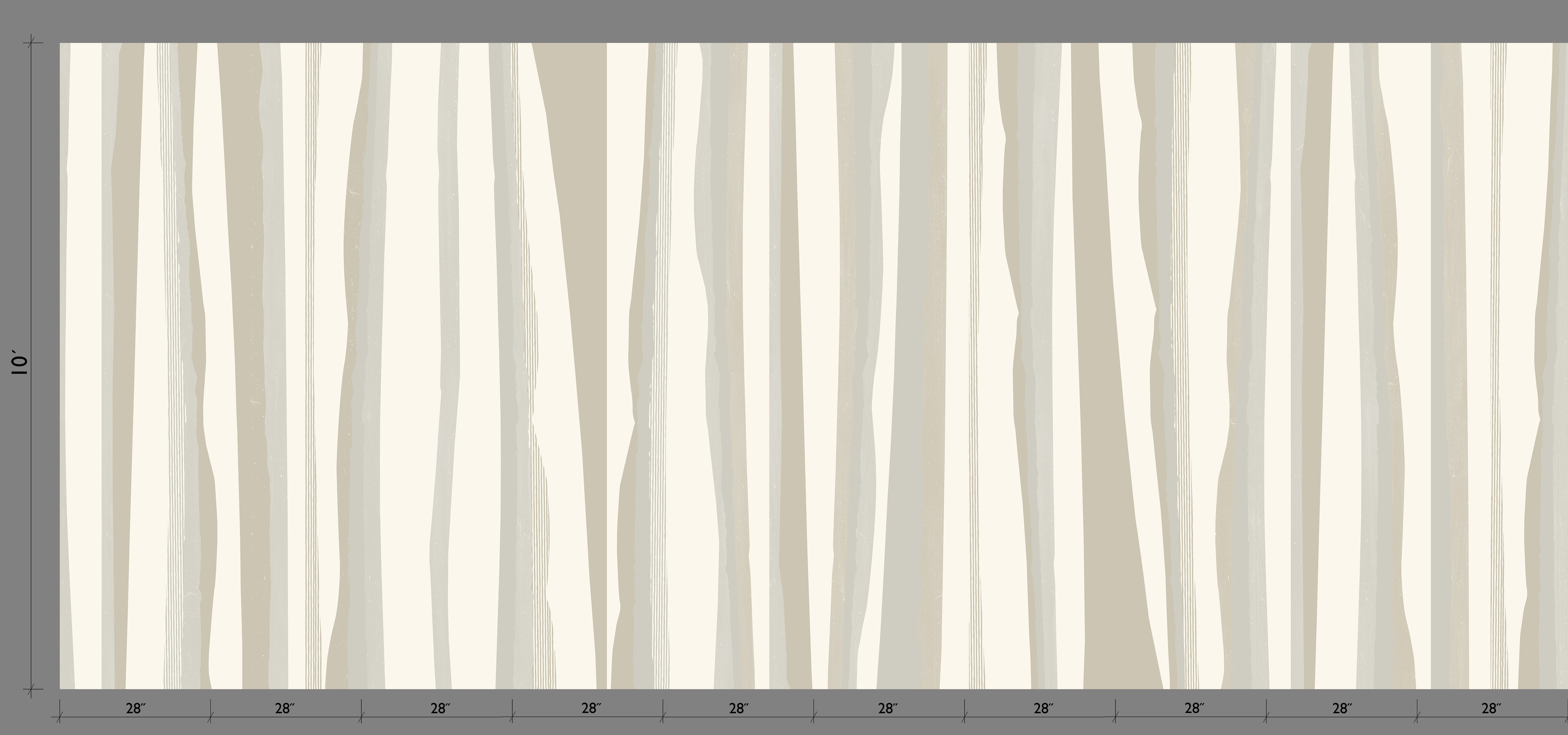 Longitude© Mural Wallpaper in Pebble