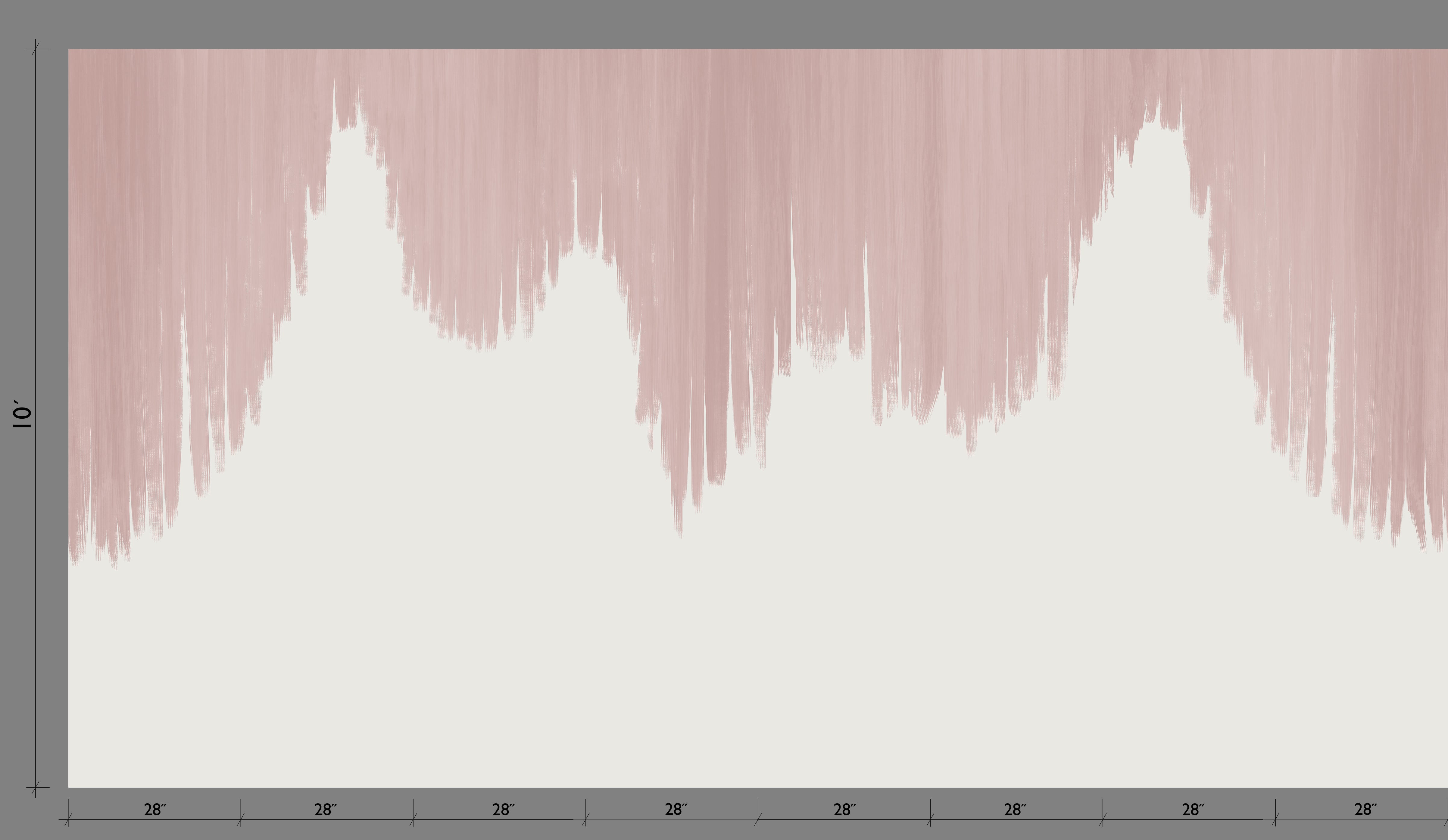 Wavelength© Mural Wallpaper in Petal