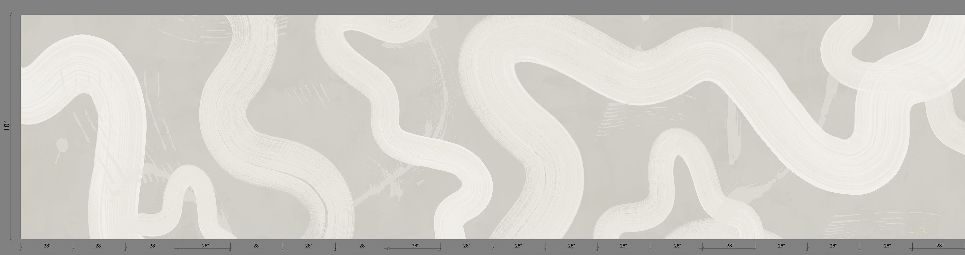 Untamed© Mural Wallpaper in Pewter