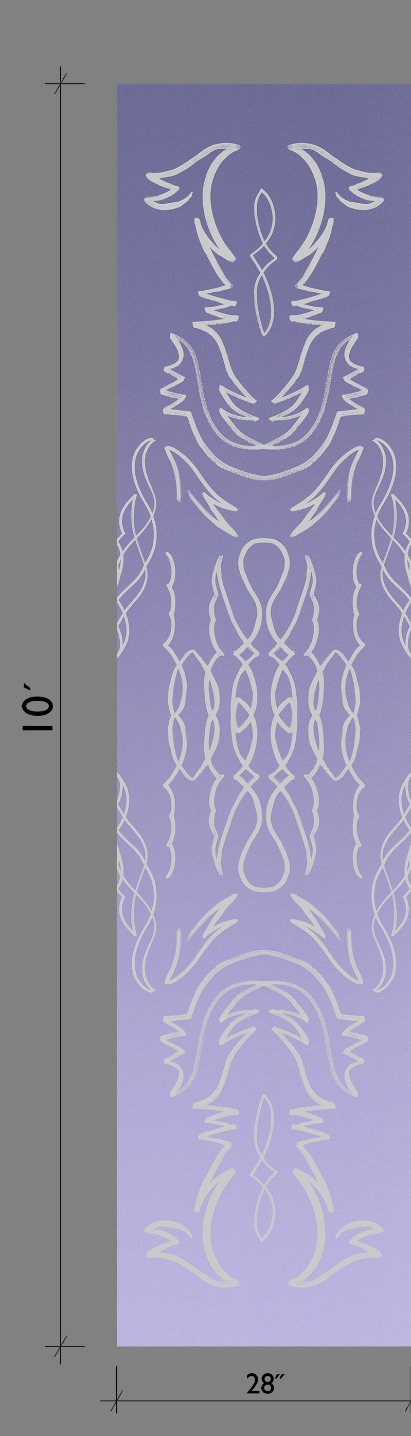 Side Saddle© Wallpaper in Purple Haze