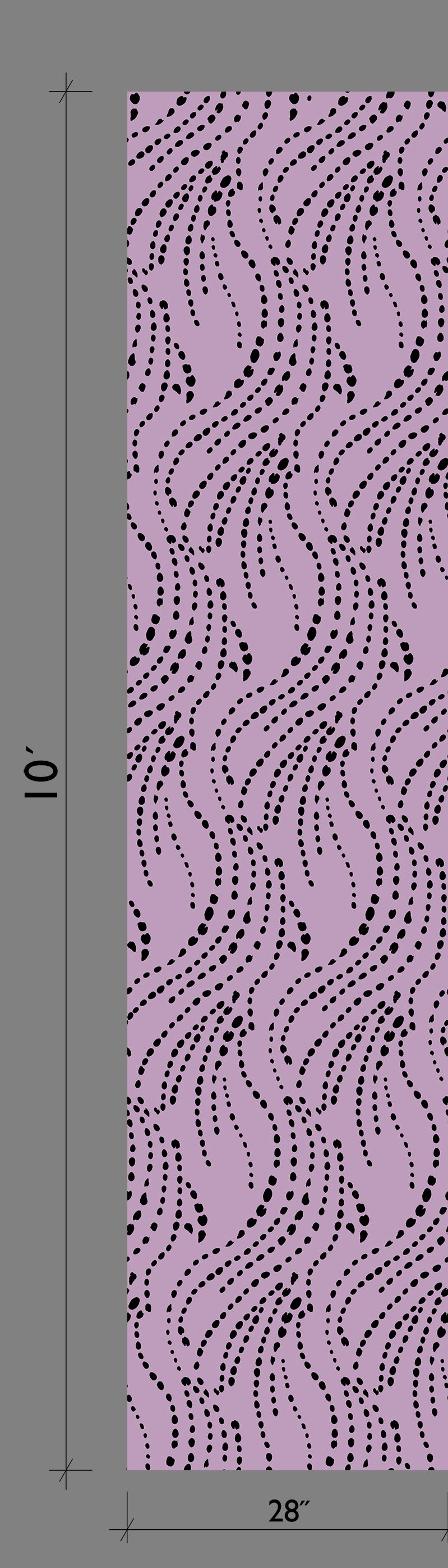 Branding Iron© Wallpaper in Purple + Black