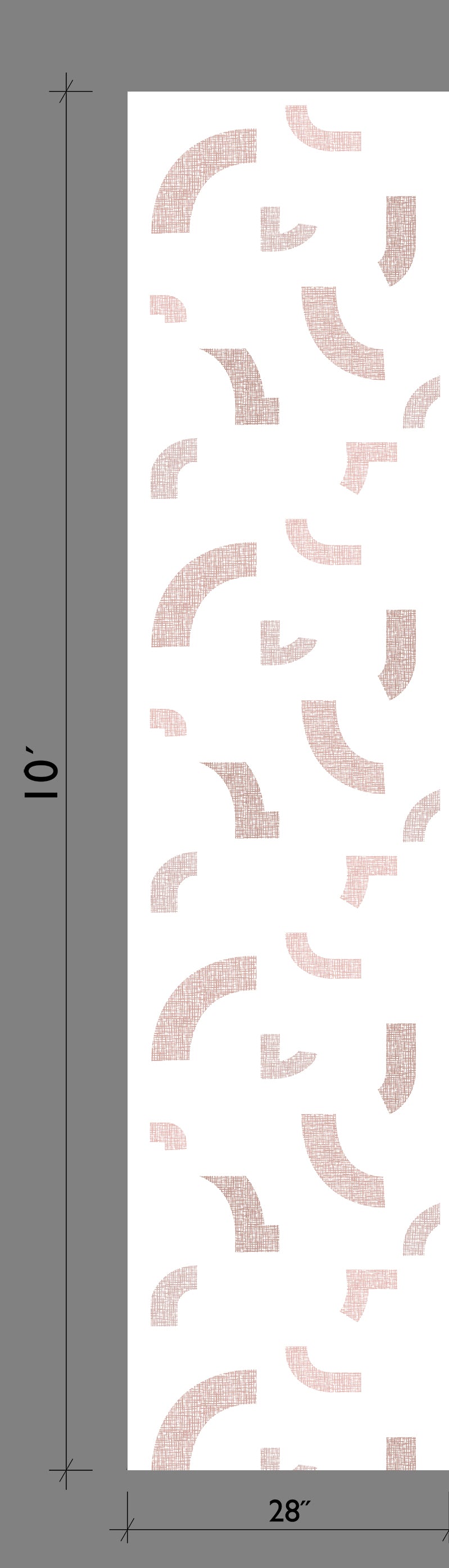 Crosshatch© Wallpaper in Pink