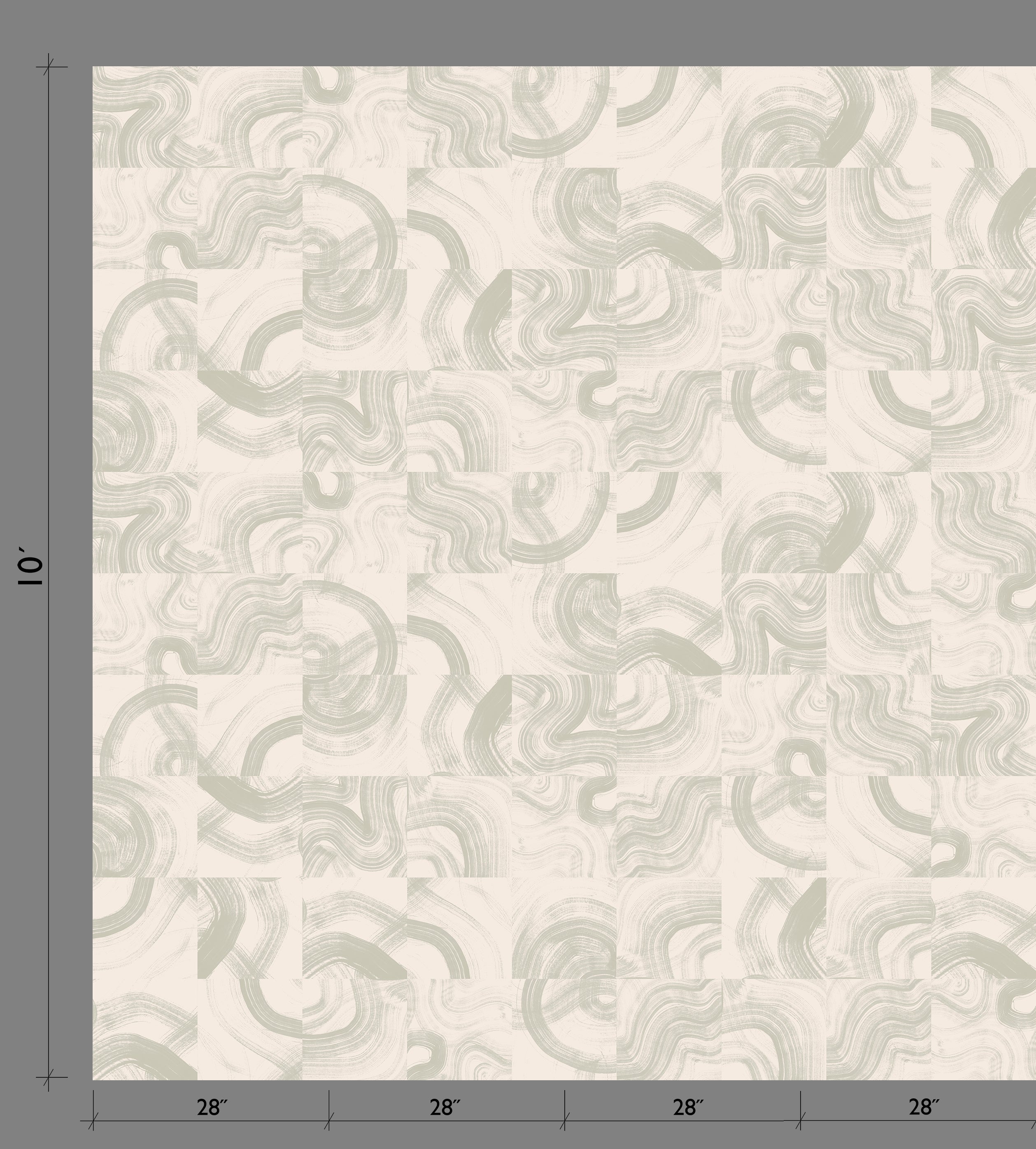 Sediment #3© Wallpaper in Pistachio