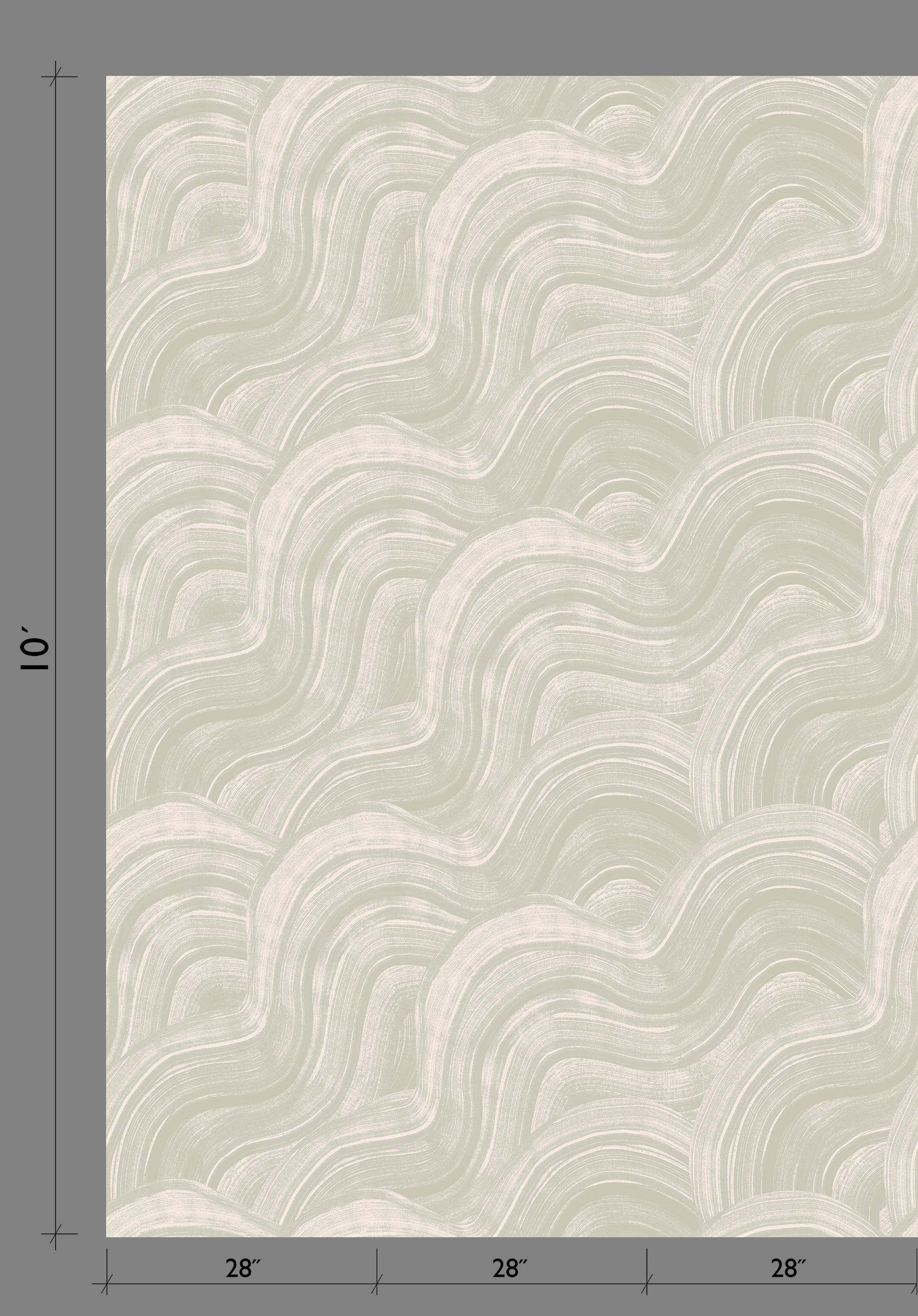 Sediment #2© Wallpaper in Pistachio