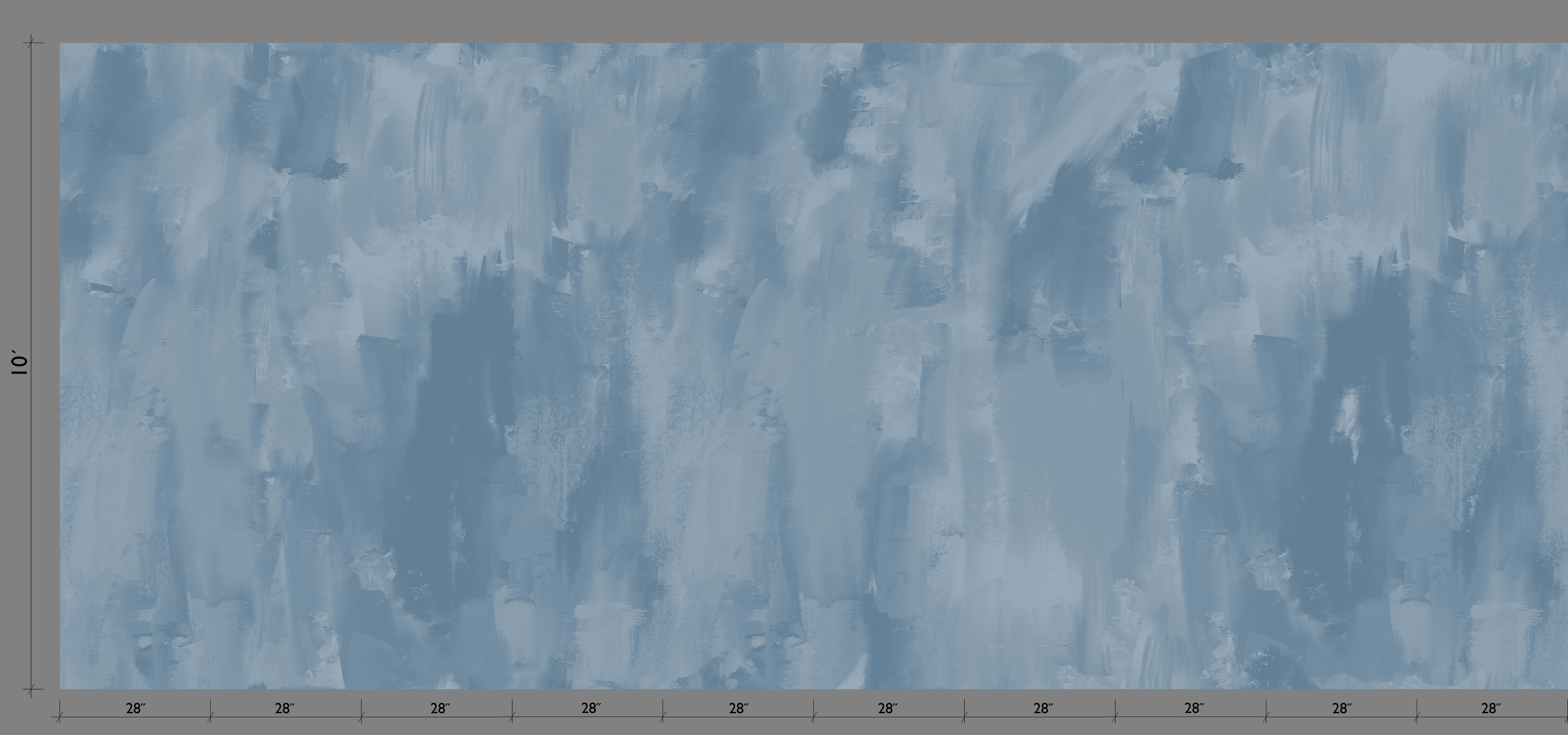 Rock Steady© Mural Wallpaper in Indigo