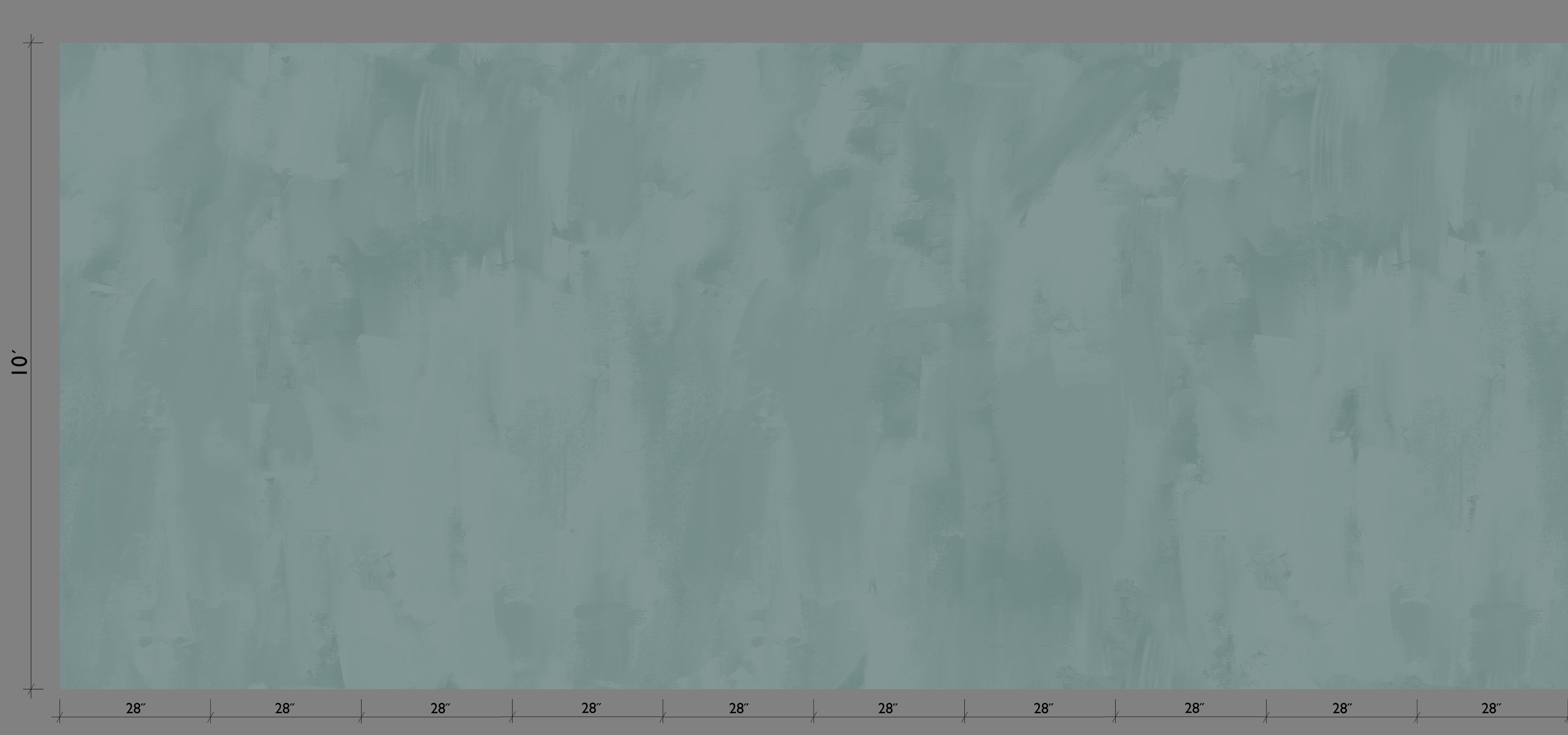 Rock Steady© Mural Wallpaper in Teal