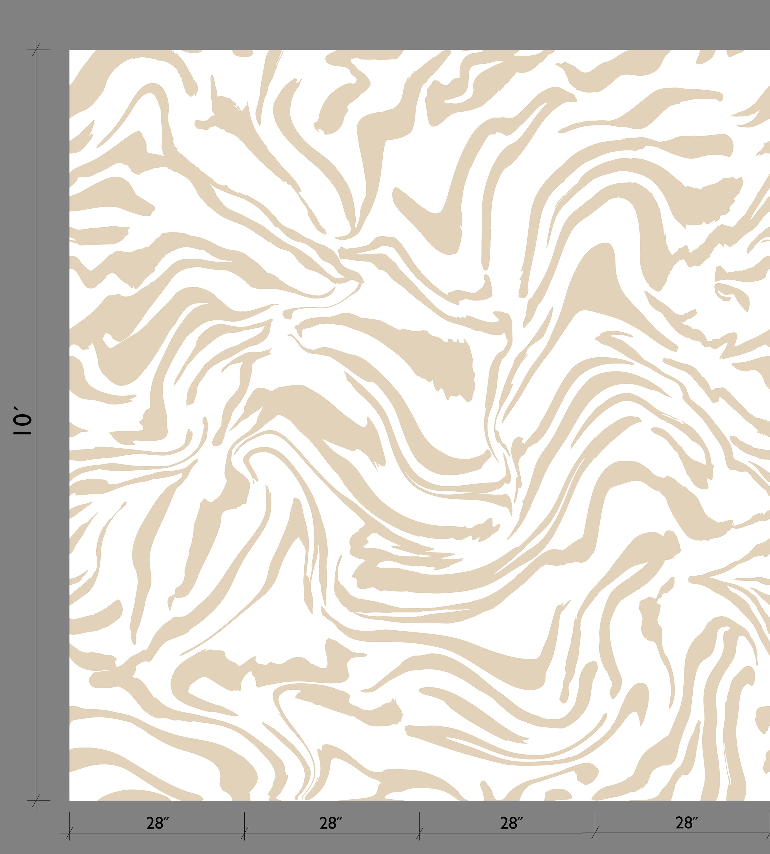 Primal© Mural Wallpaper in Sand