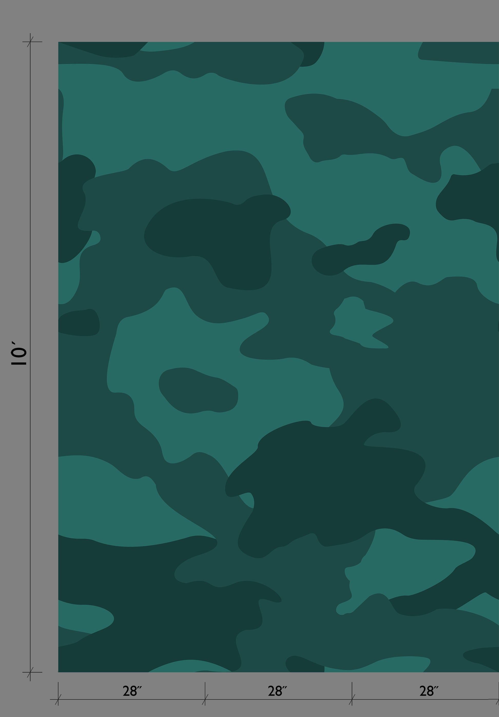 Camo© Wallpaper in Shamrock