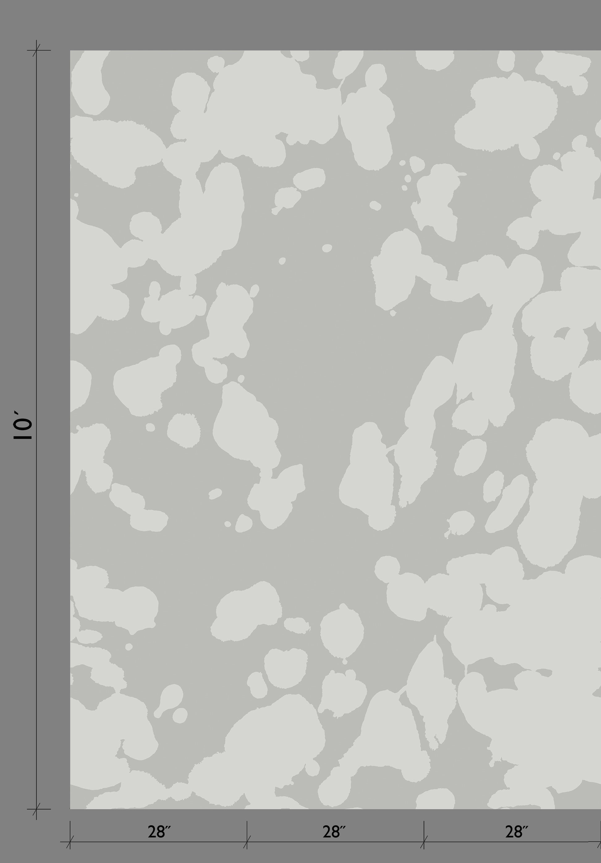 Bovine© Wallpaper in Sky Grey