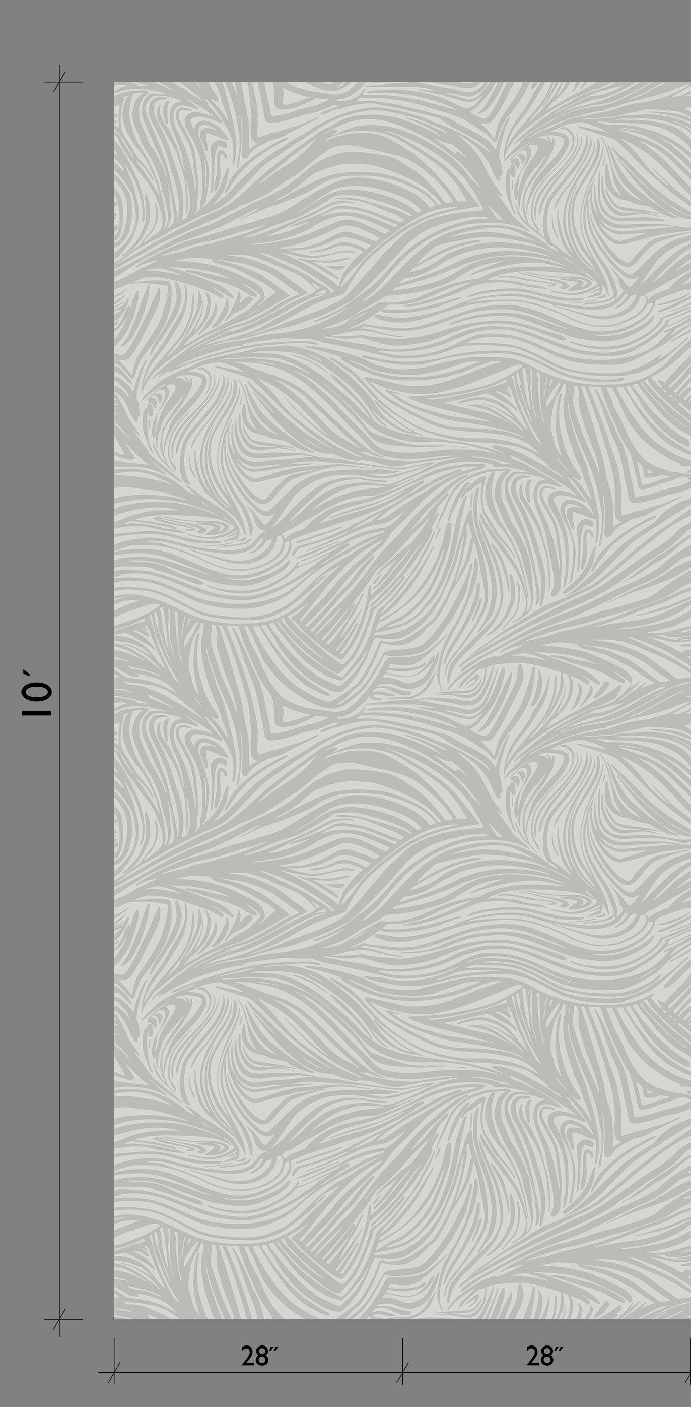 Hay Bale© Wallpaper in Sky Grey