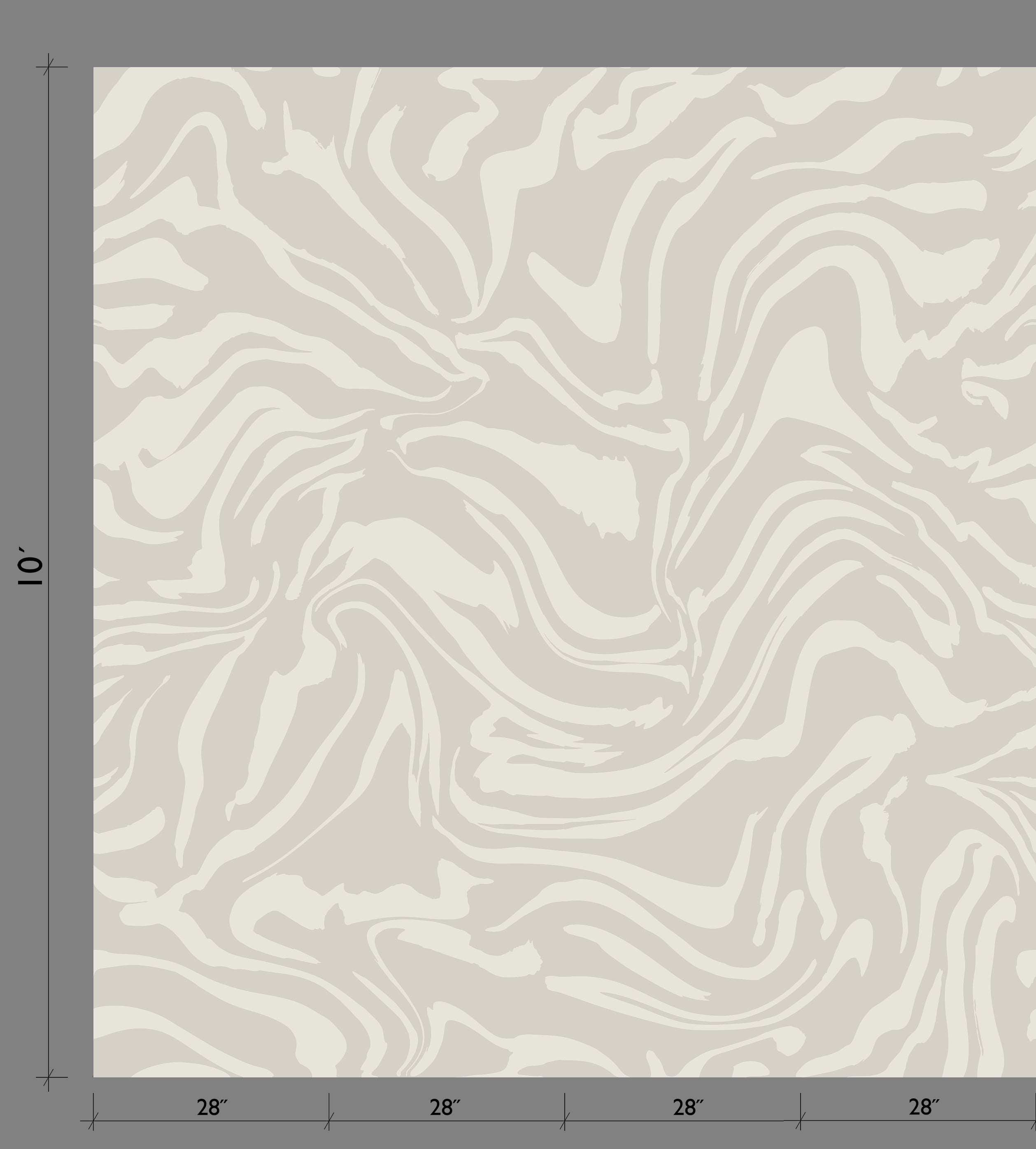 Primal© Mural Wallpaper in Slate