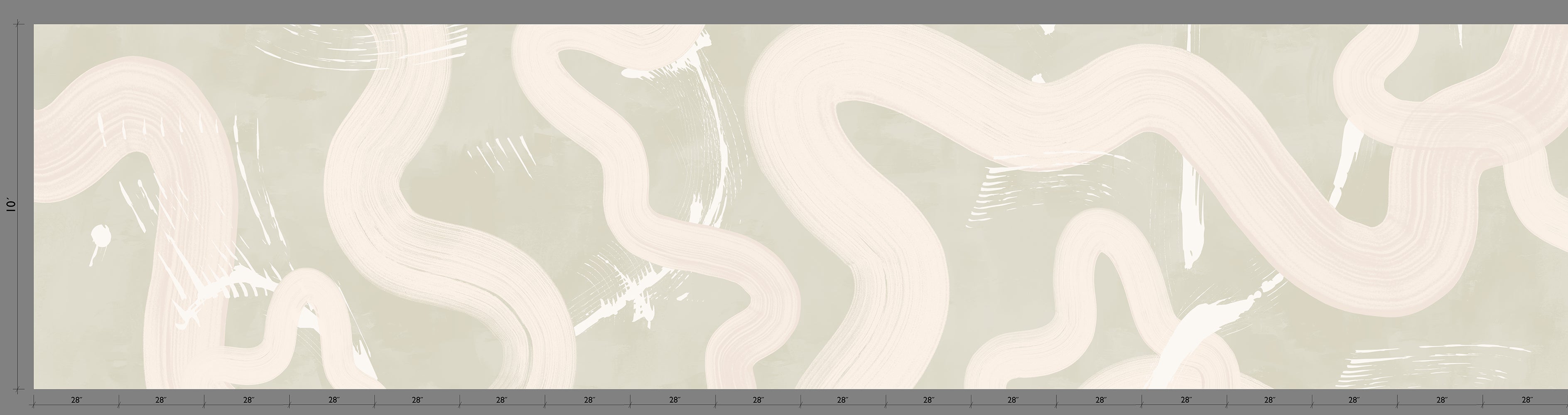 Untamed© Mural Wallpaper in Soapstone