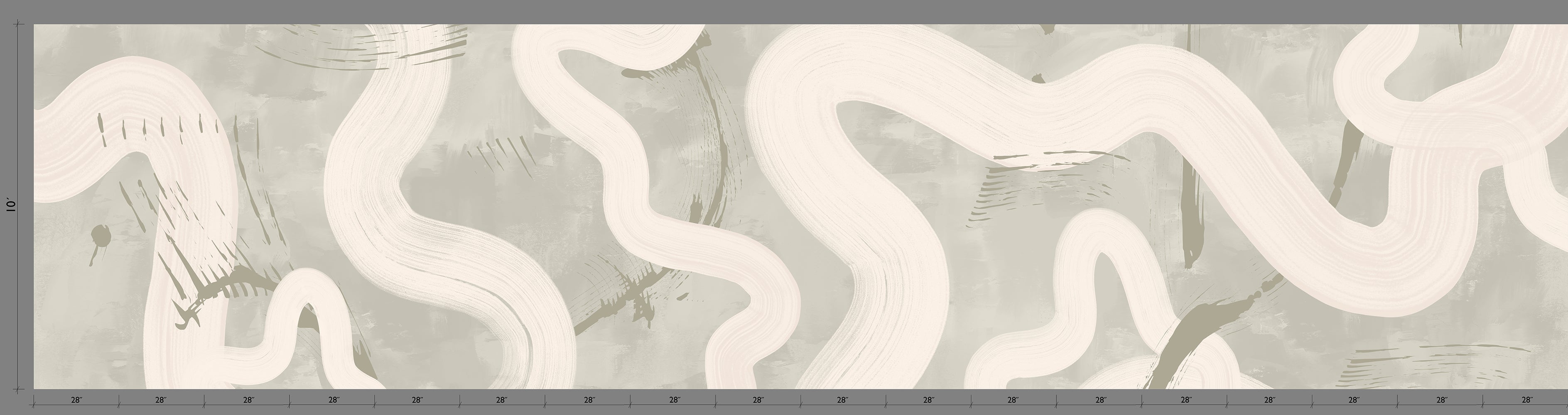 Untamed© Mural Wallpaper in Stonecrop