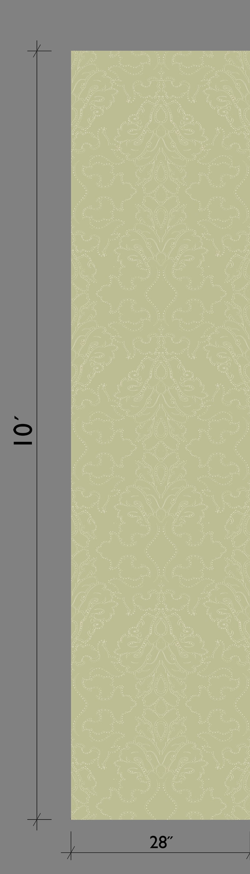 Western Damask© Wallpaper in Stonecrop