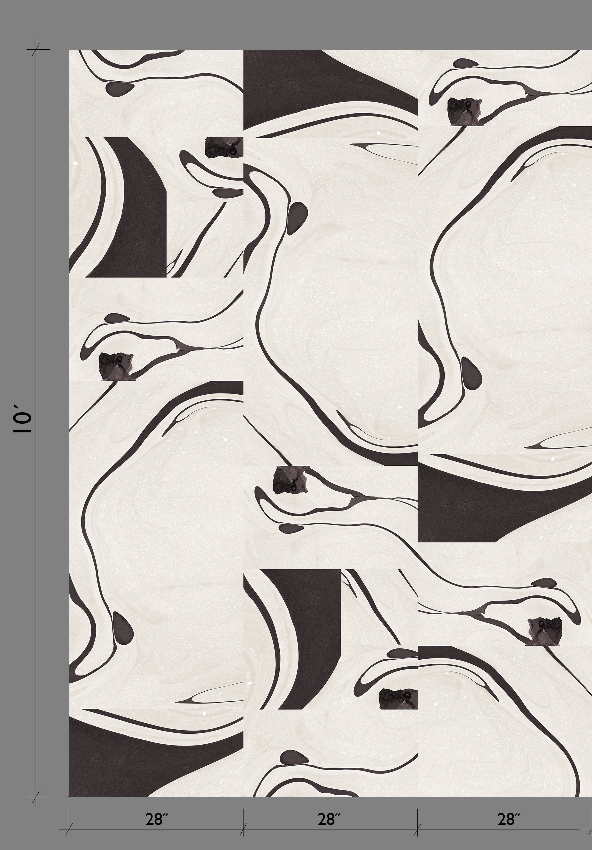 Magma© Wallpaper in Stone