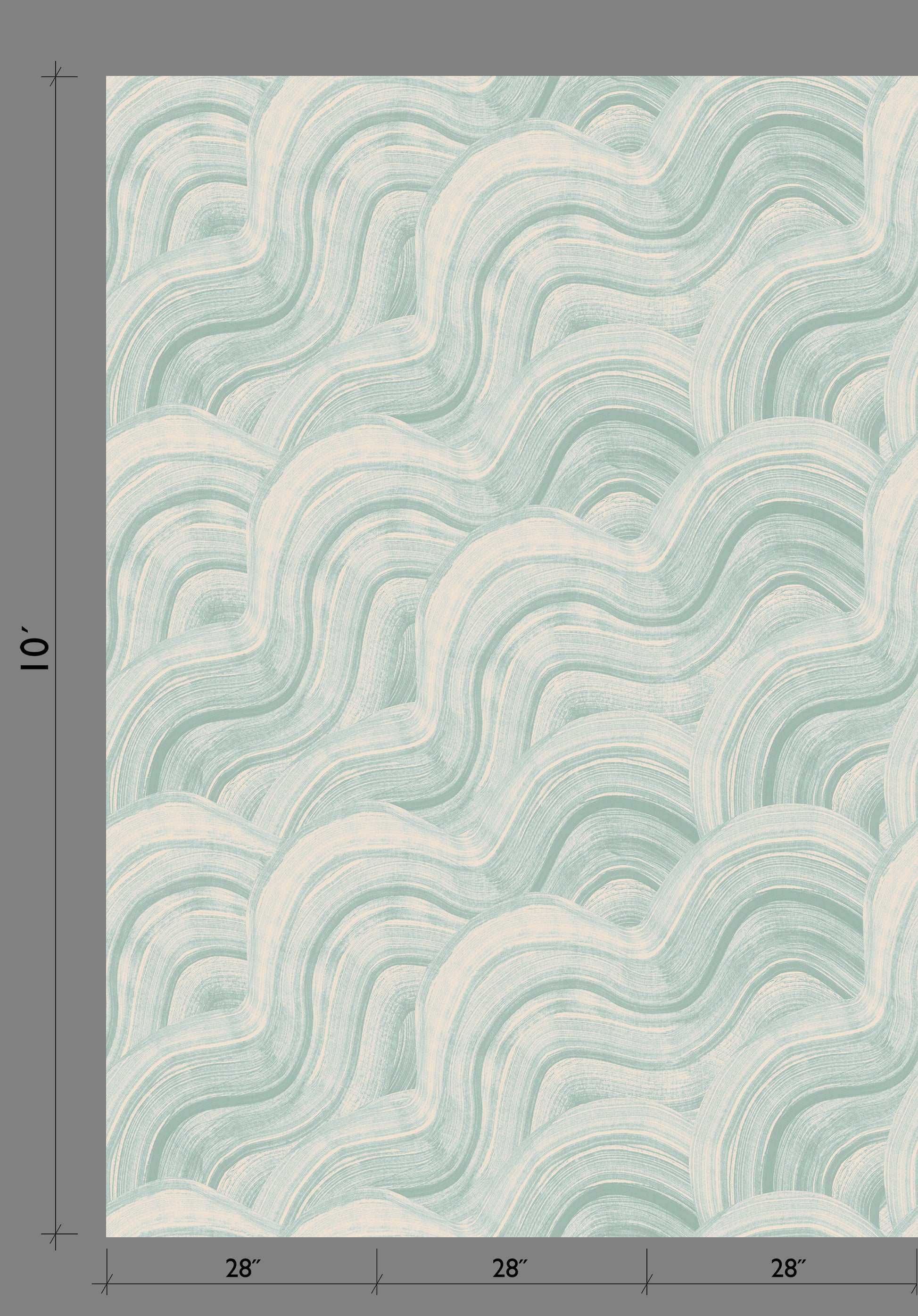 Sediment #2© Wallpaper in Sailor Blue