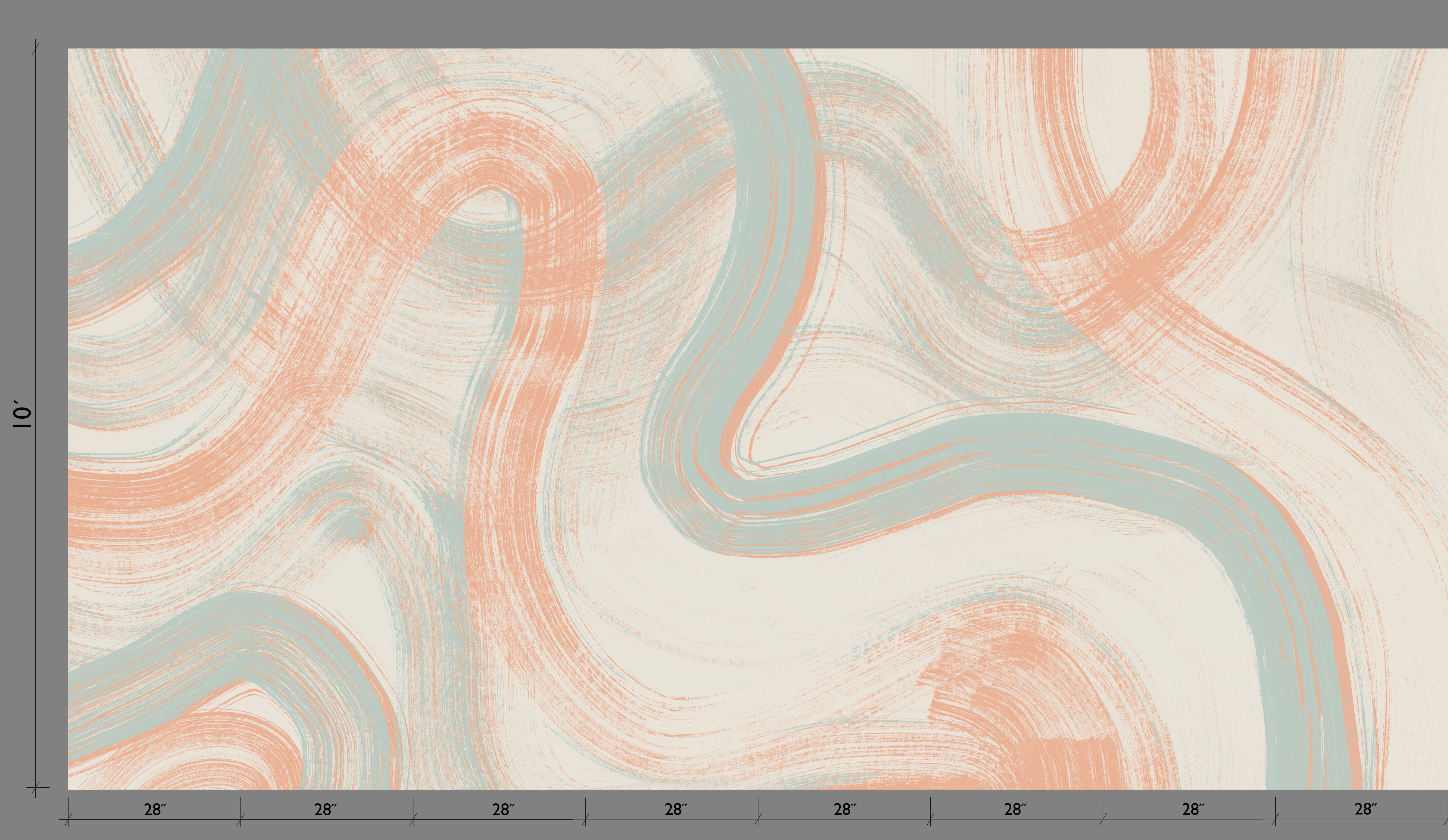 Sediment #1© Mural Wallpaper in Calypso