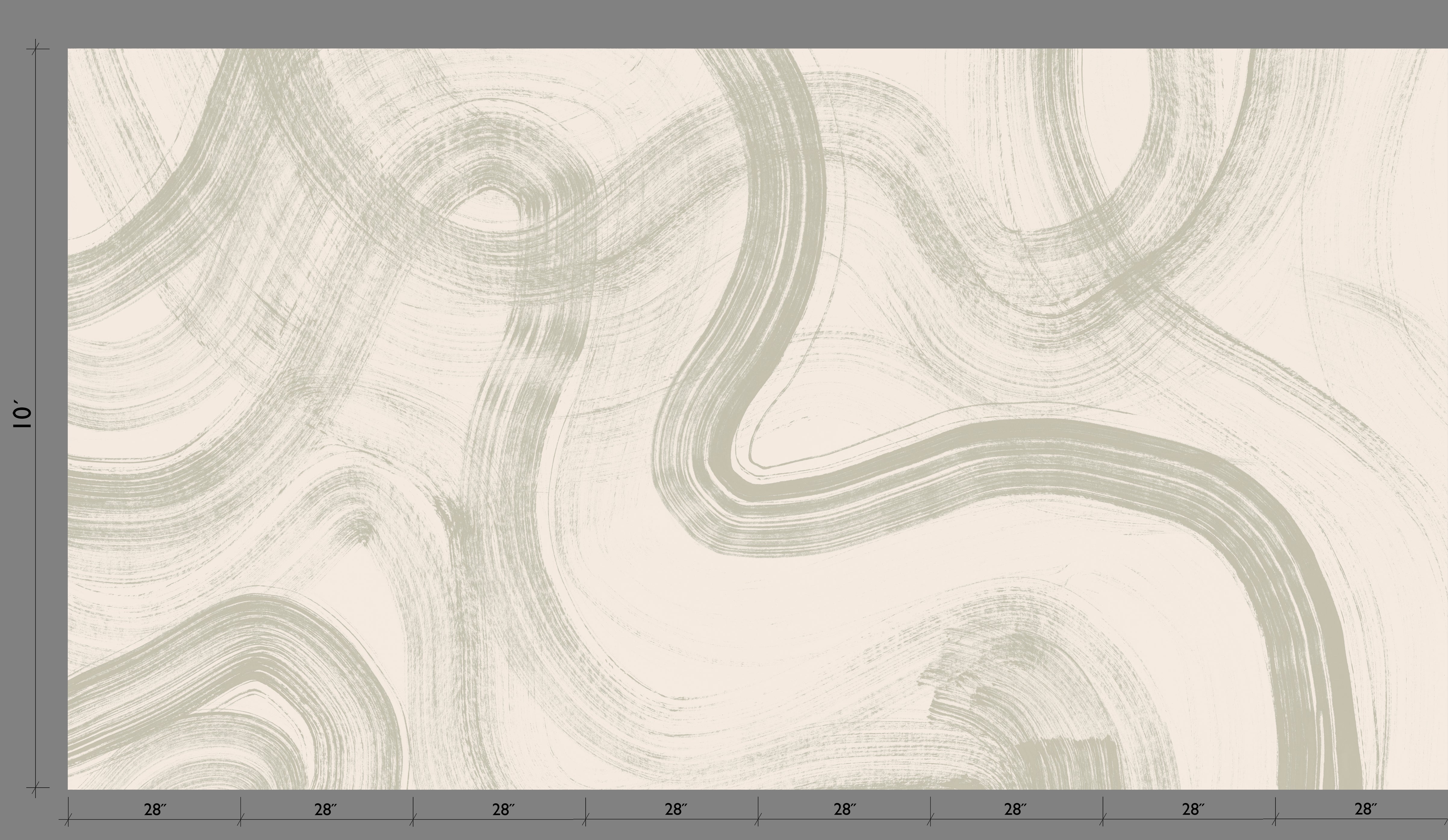 Sediment #1© Mural Wallpaper in Pistachio