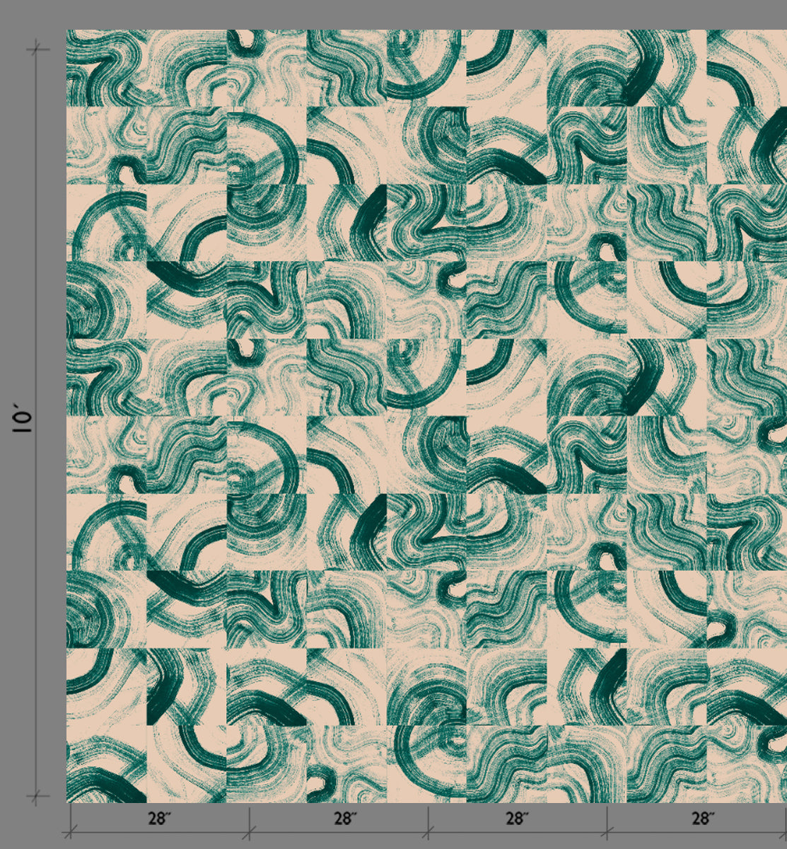 Sediment #3© Wallpaper in Emerald