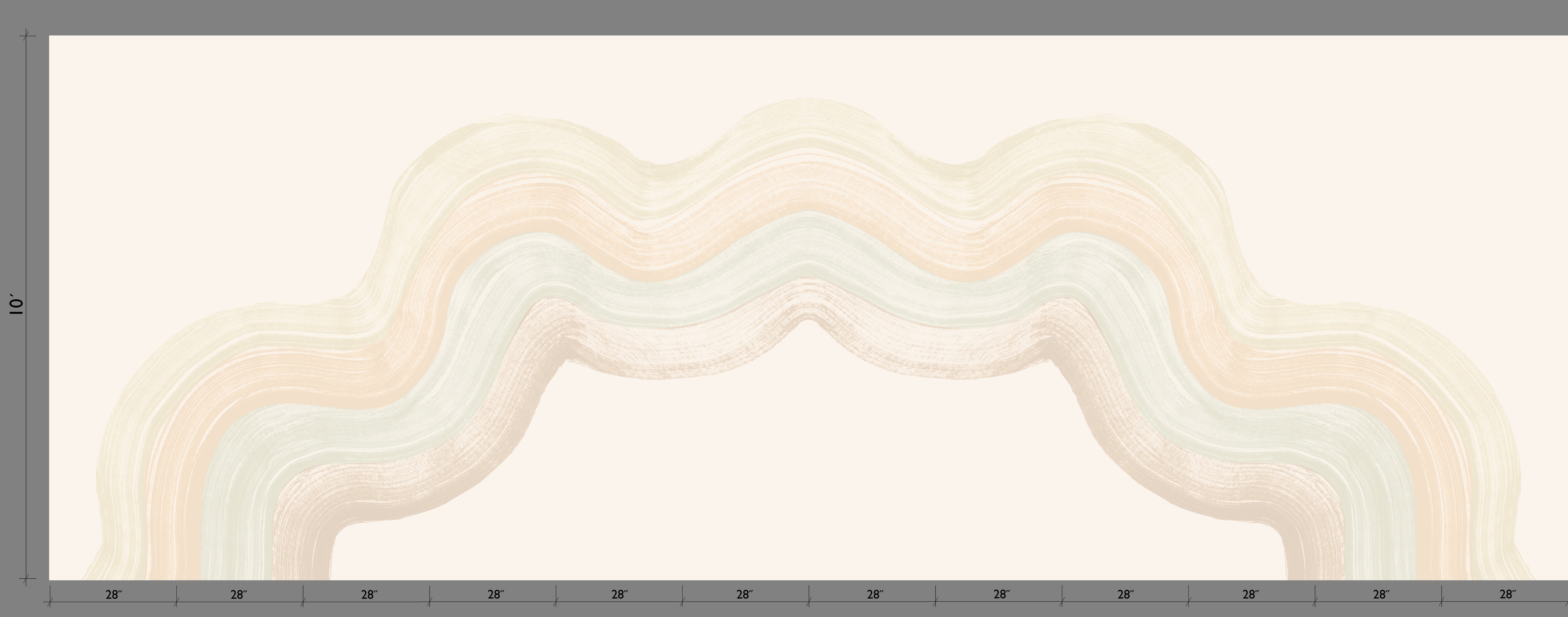 Sediment #4© Mural Wallpaper in Pastel