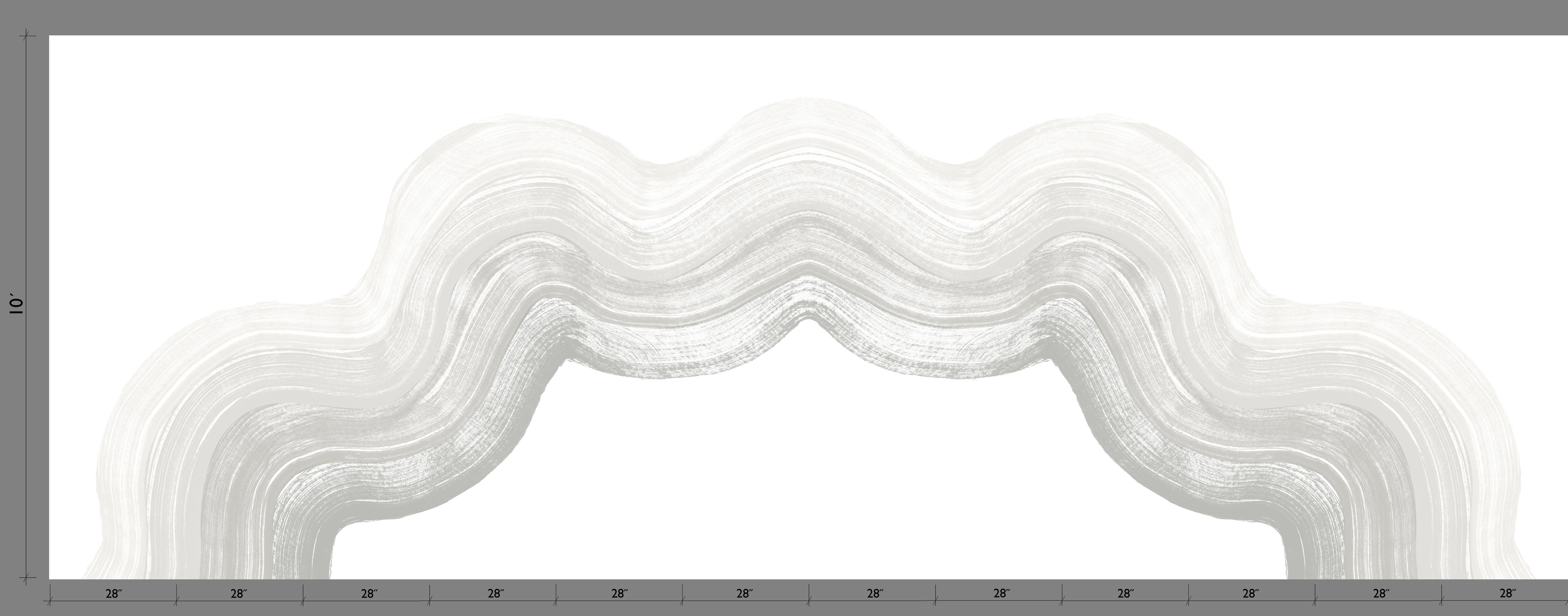 Sediment #4© Mural Wallpaper in Cement