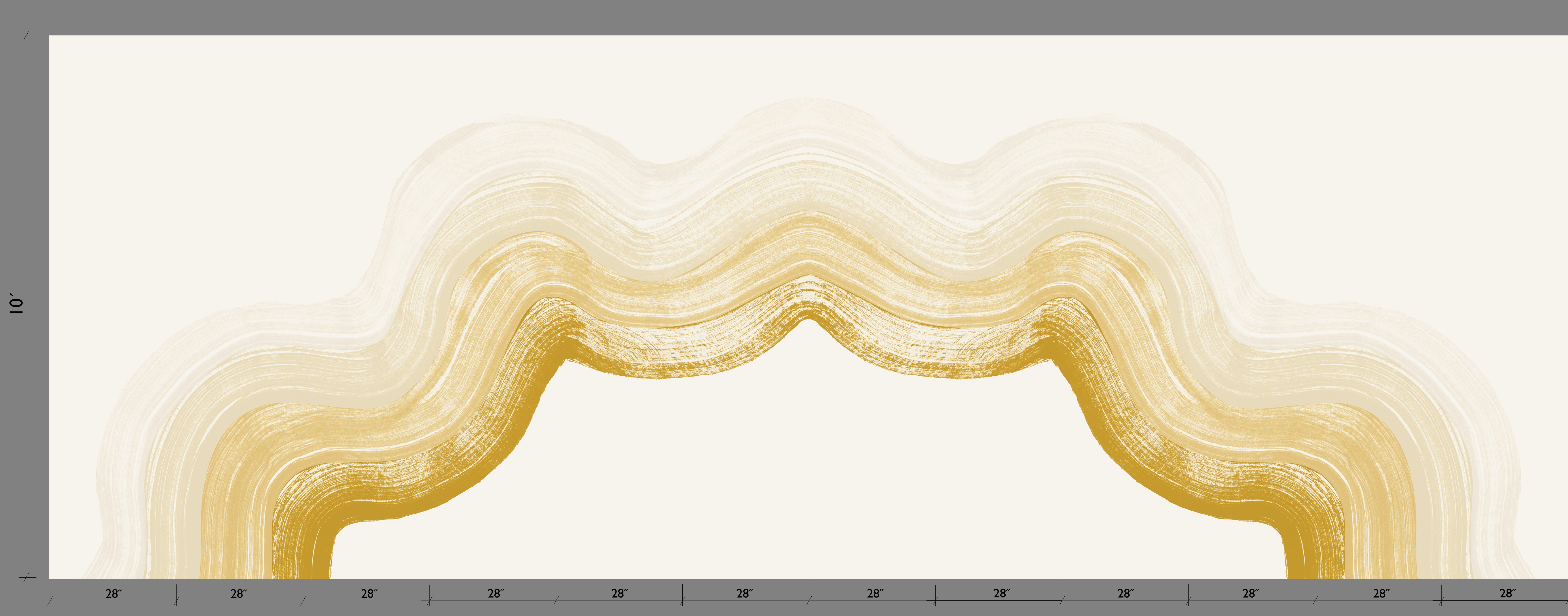 Sediment #4© Mural Wallpaper in Medallion