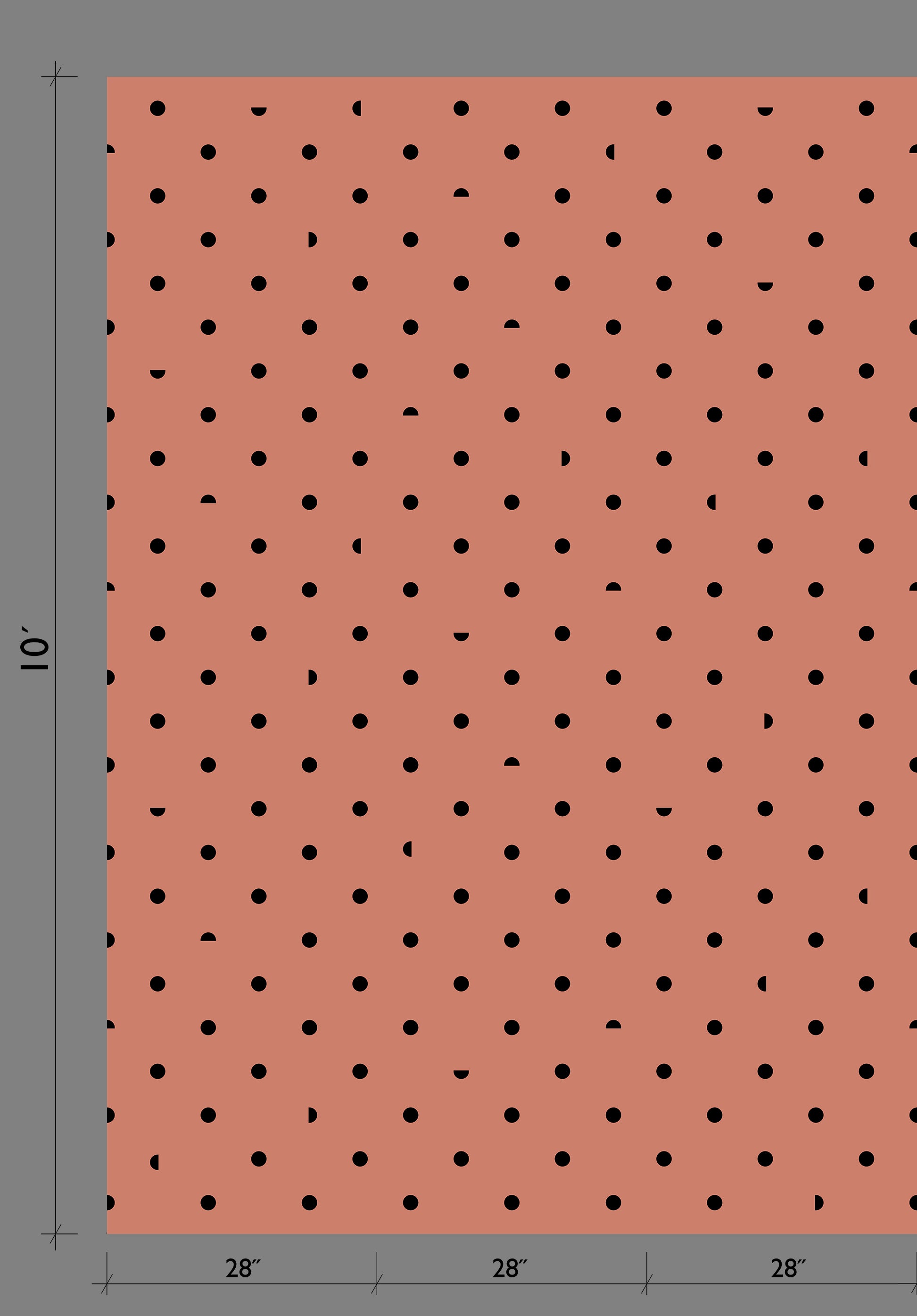 Pretty Woman© Wallpaper in Strawberry Kiss + Black