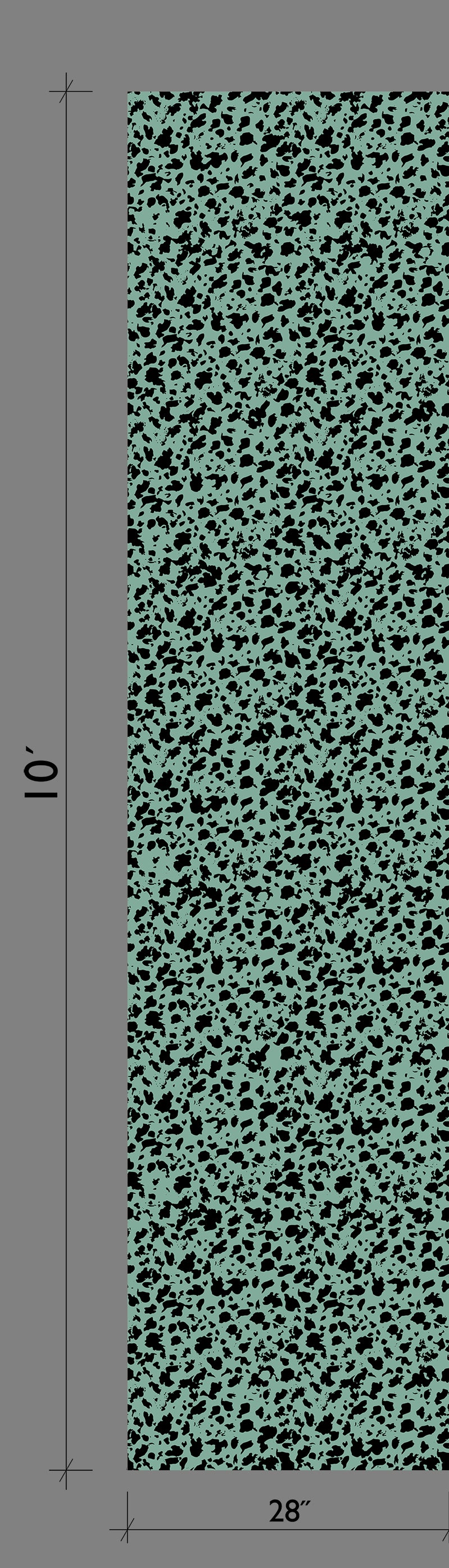 Milano© Wallpaper in Teal + Black