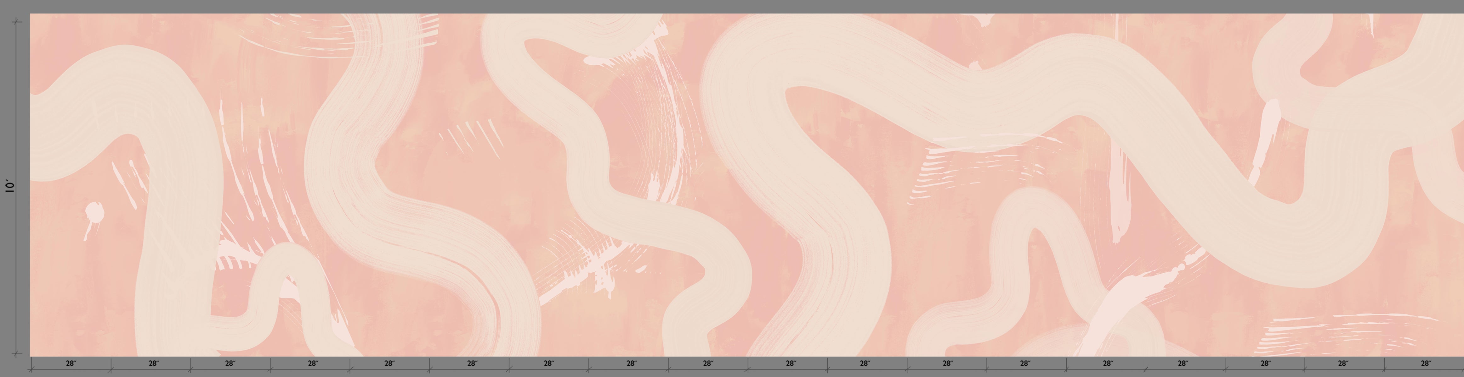 Untamed© Mural Wallpaper in Rose