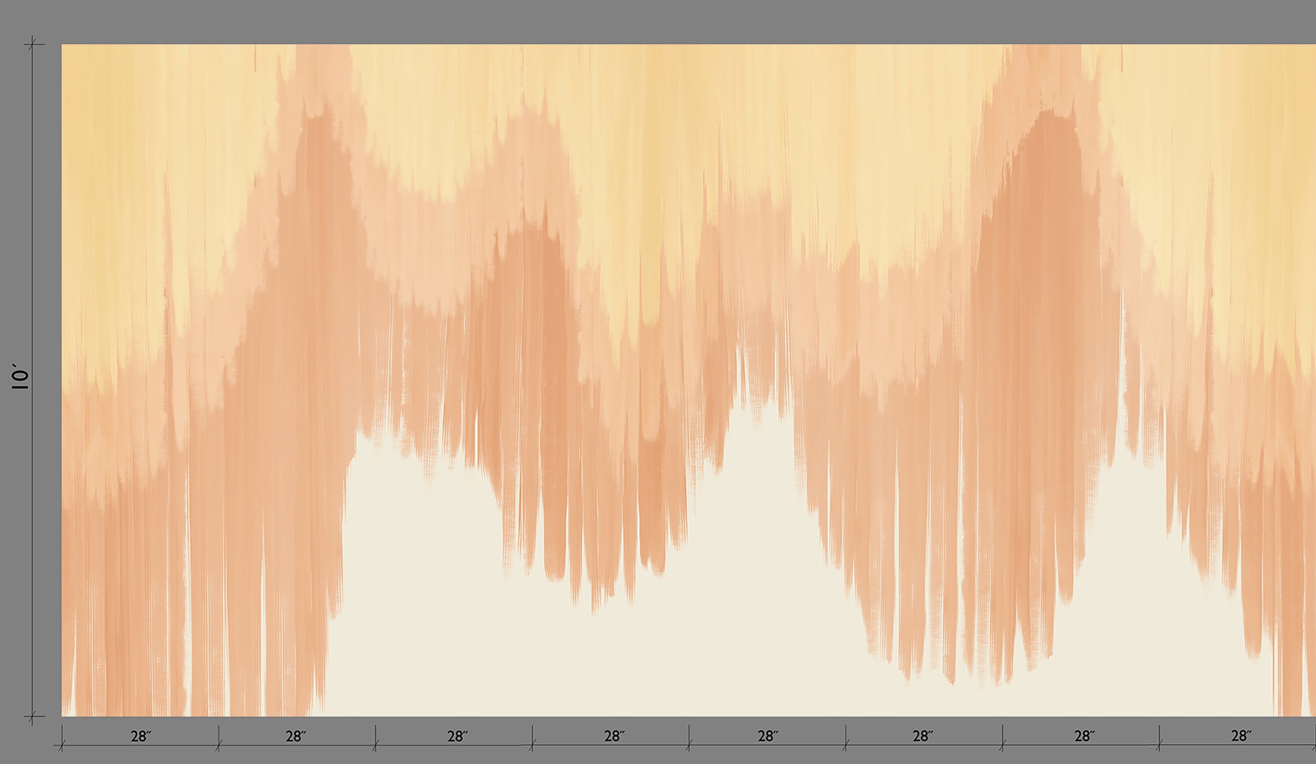 Wavelength© Mural Wallpaper in Sunset
