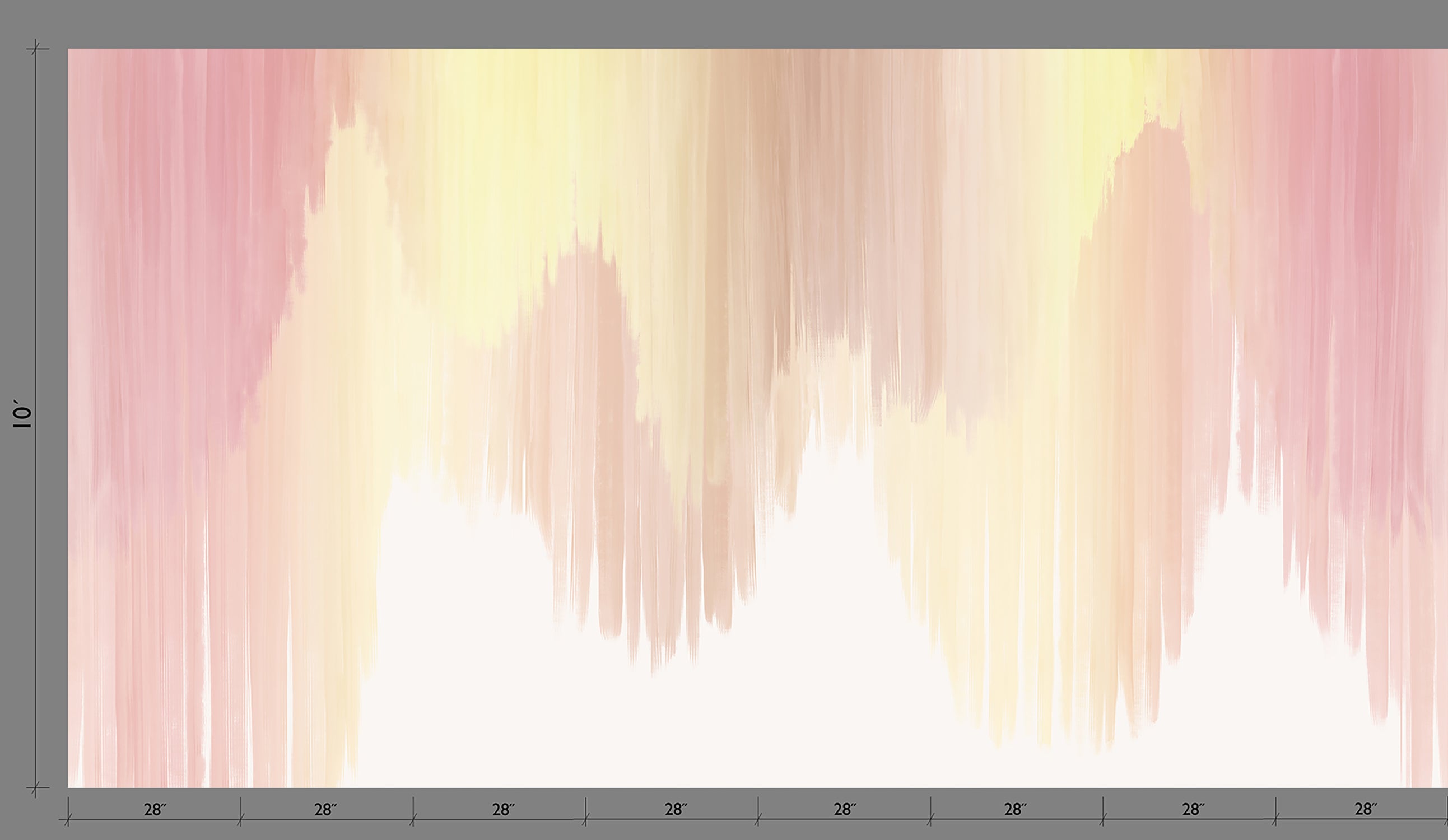 Wavelength© Mural Wallpaper in Wildflower