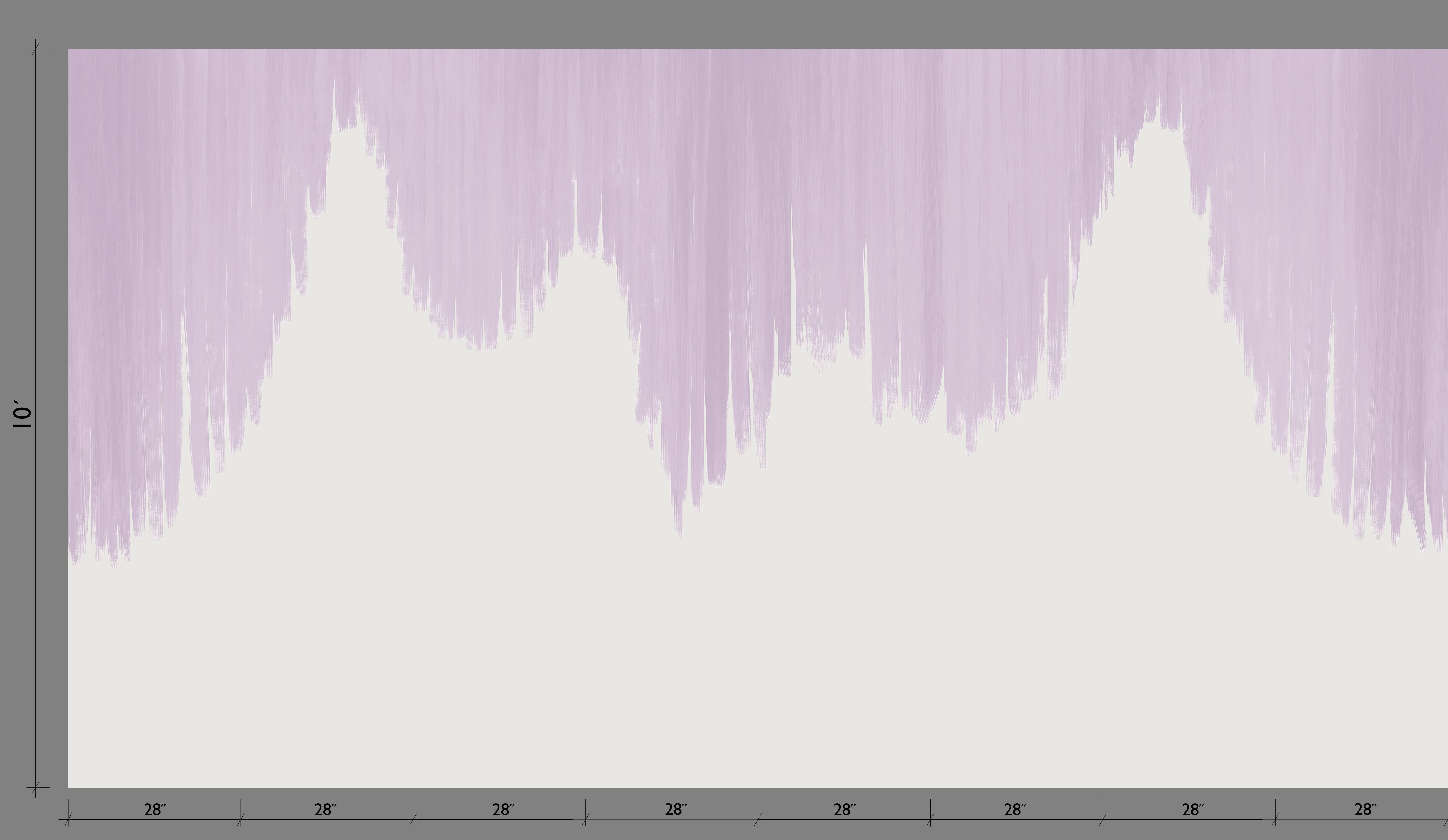 Wavelength© Mural Wallpaper in Lavender