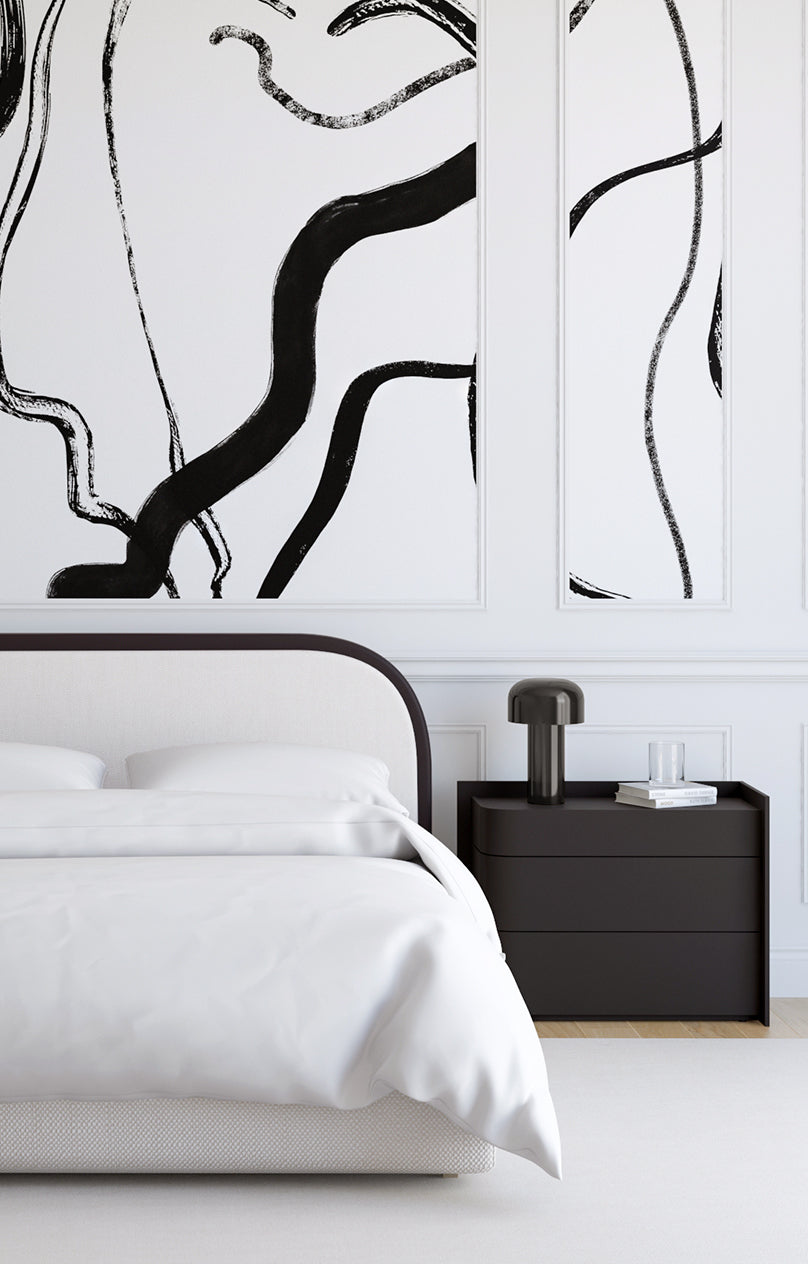 Terrain© Mural Wallpaper in Black + White