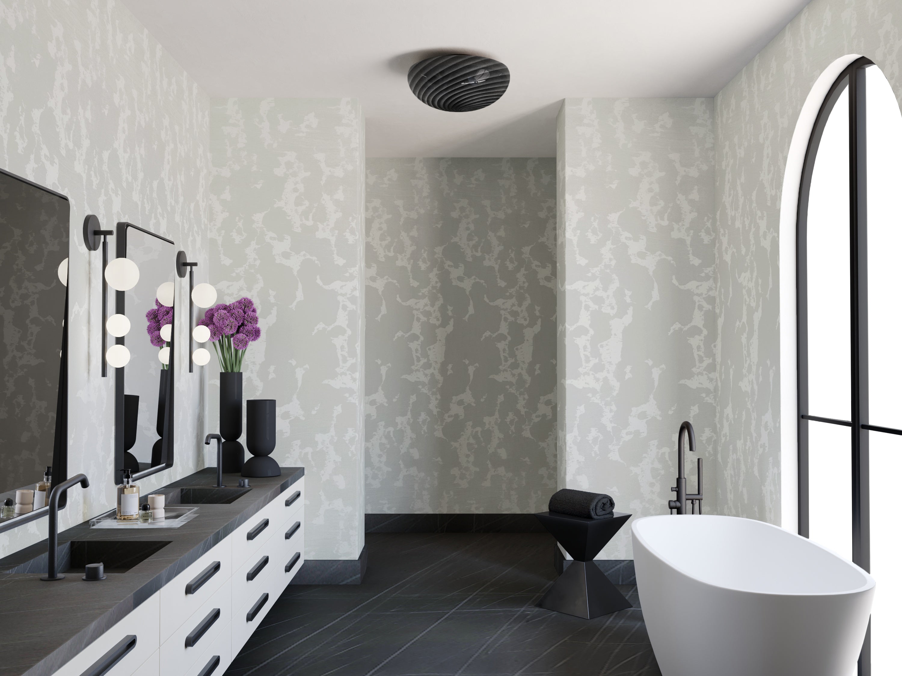 Tumbleweed© Wallpaper in Sky Grey