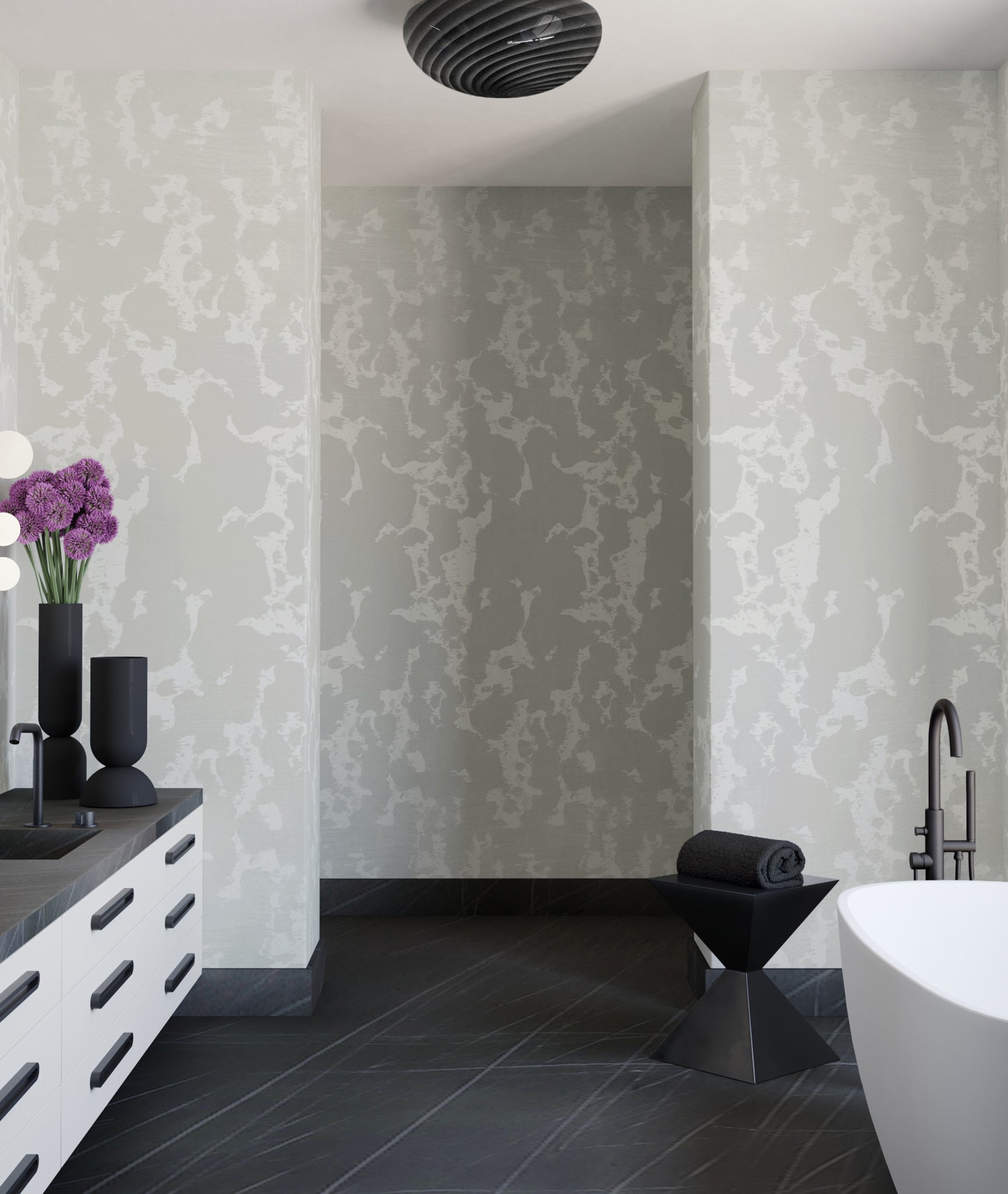 Tumbleweed© Wallpaper in Sky Grey