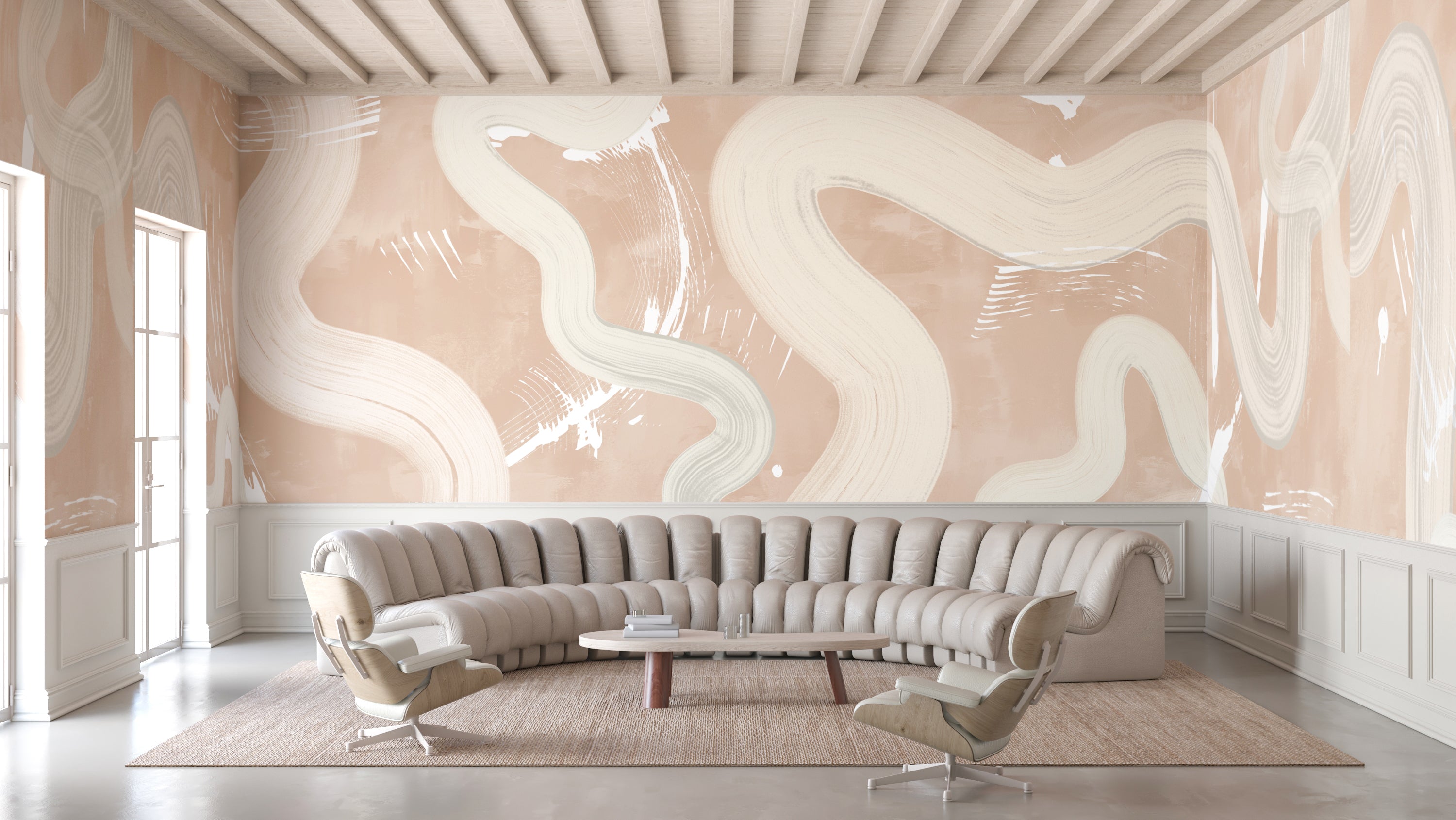 Untamed© Mural Wallpaper in Nude