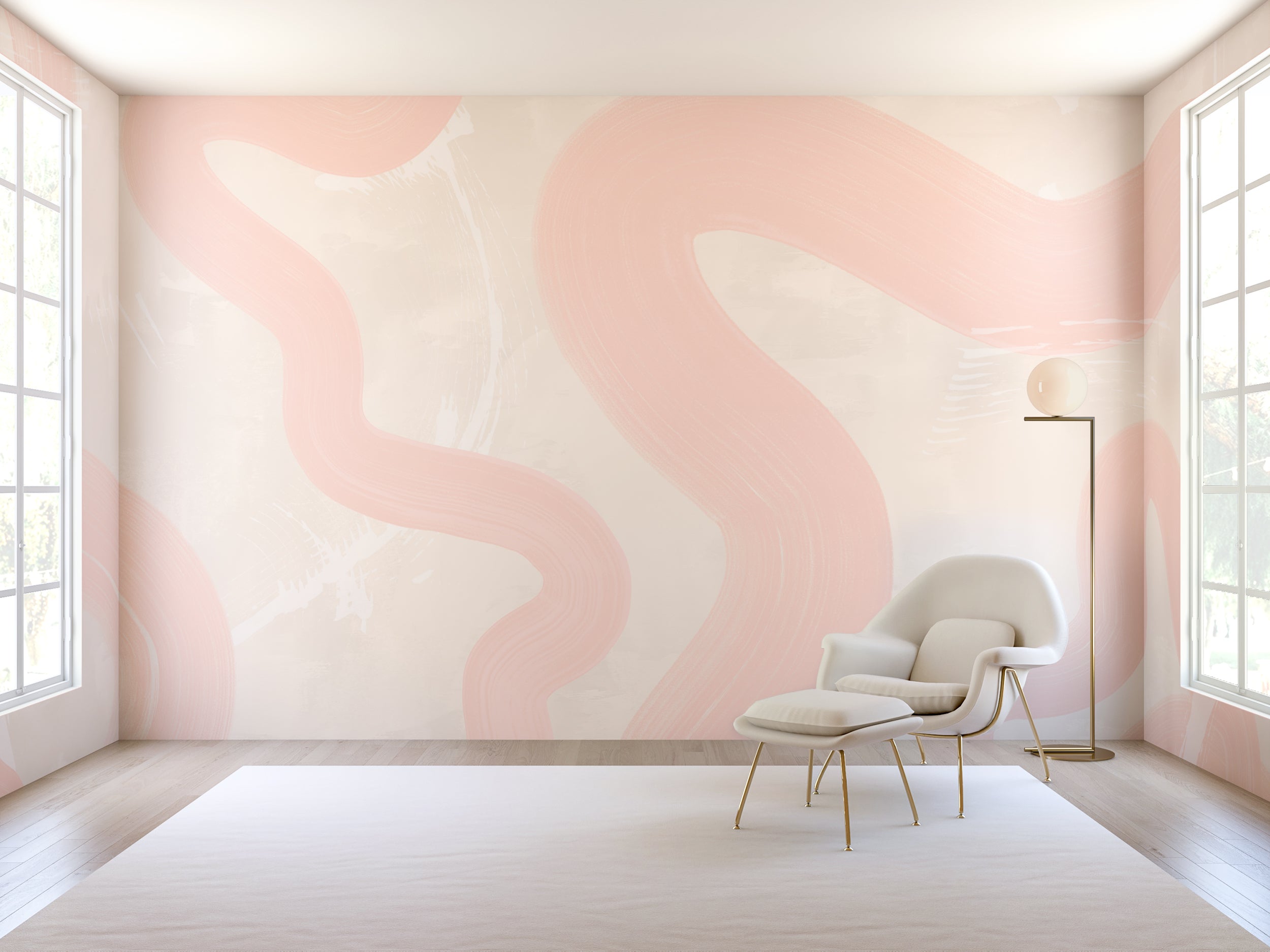 Untamed© Mural Wallpaper in Petal