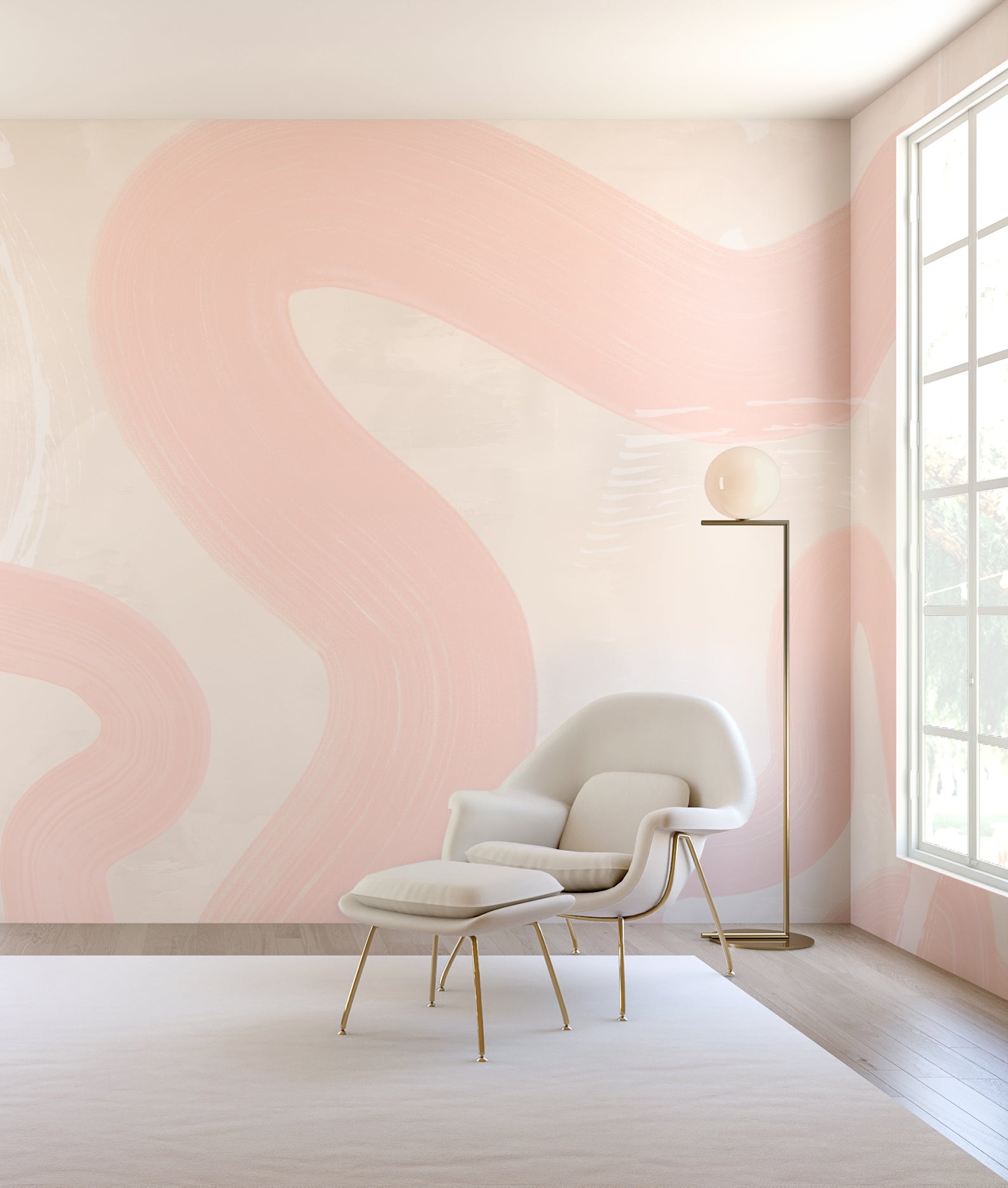 Untamed© Mural Wallpaper in Petal