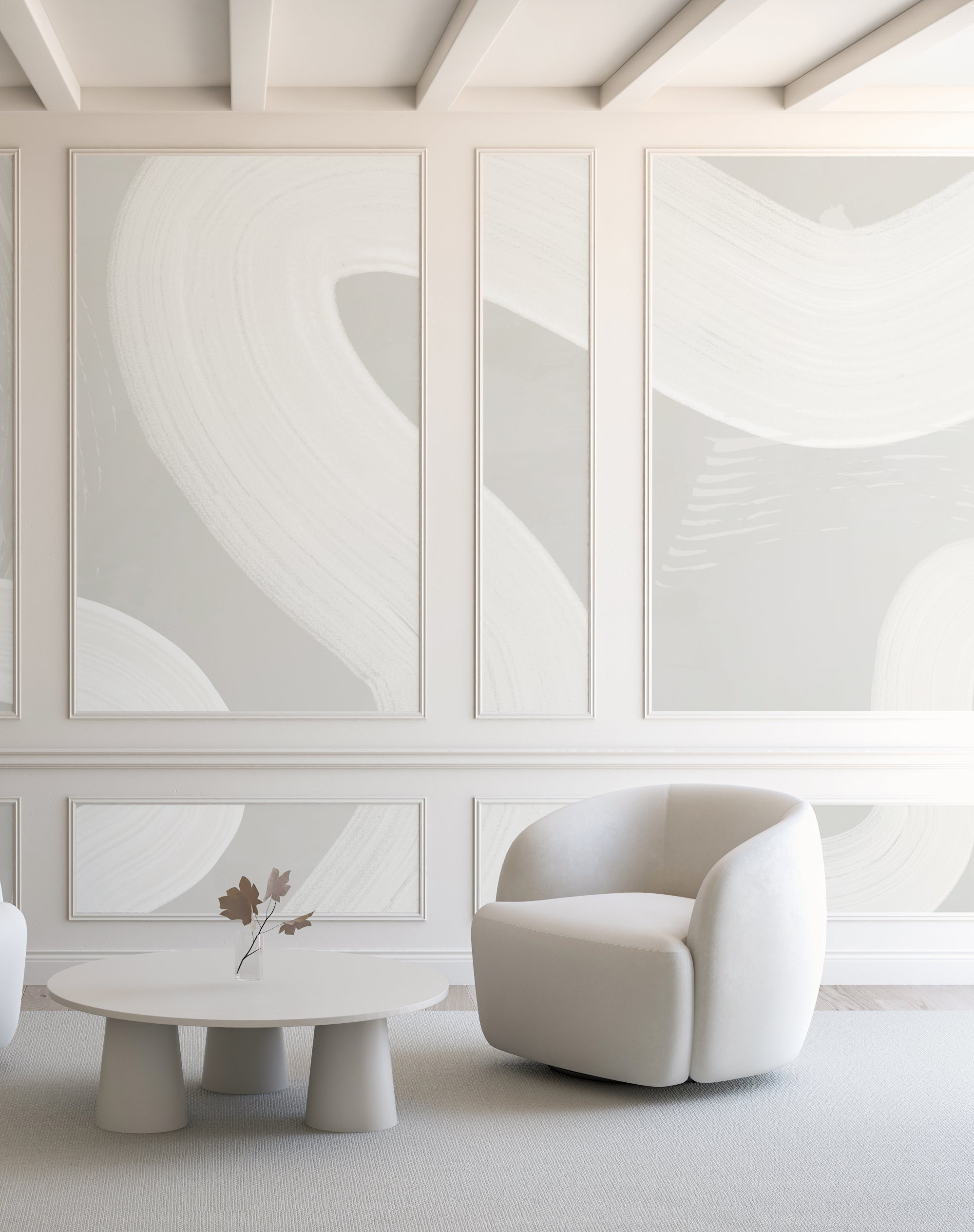 Untamed© Mural Wallpaper in Pewter