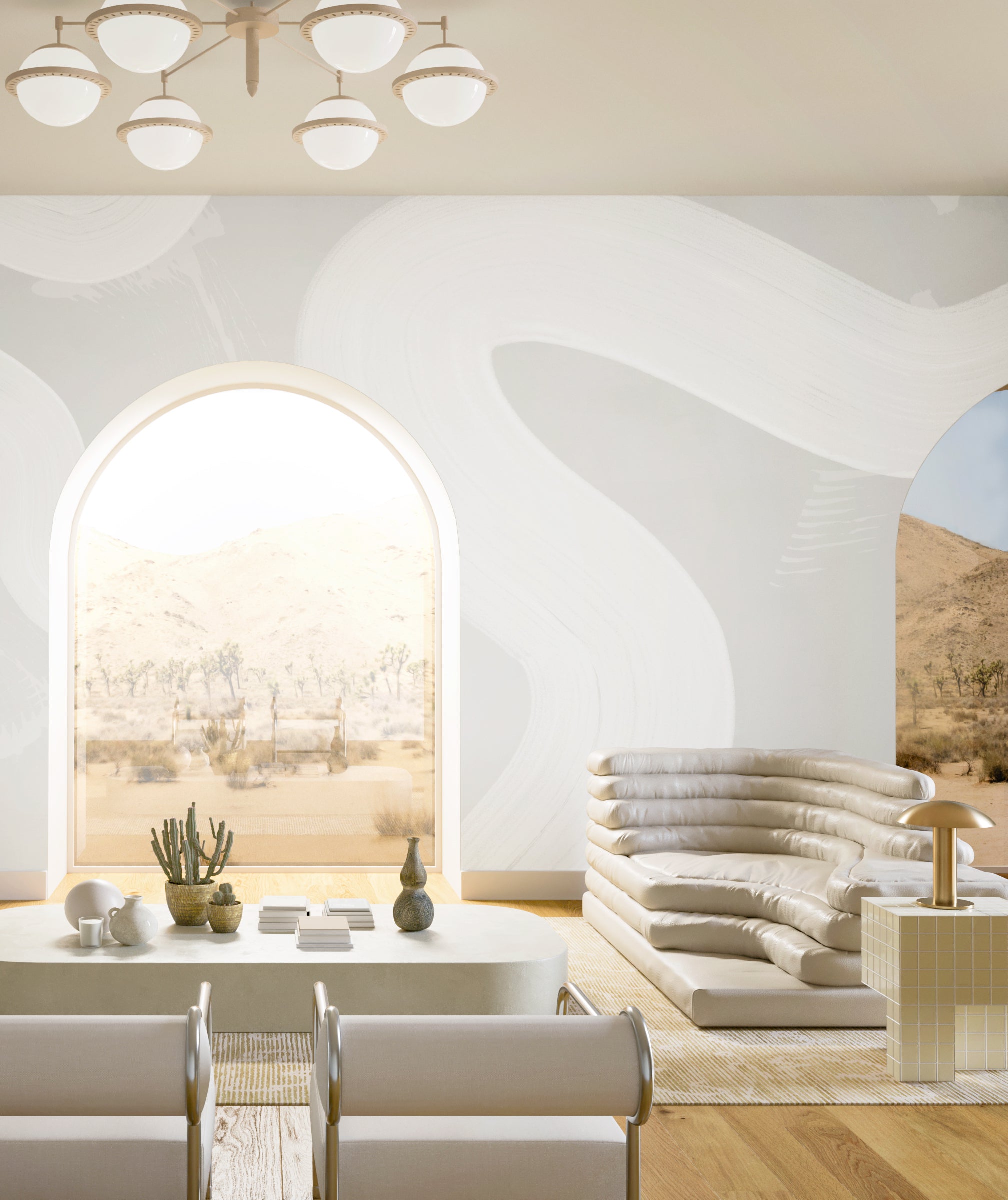 Untamed© Mural Wallpaper in Pewter