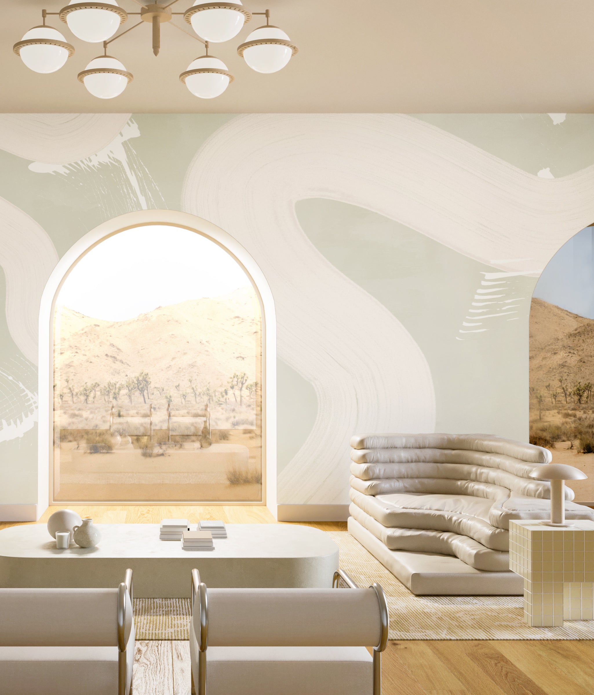 Untamed© Mural Wallpaper in Soapstone