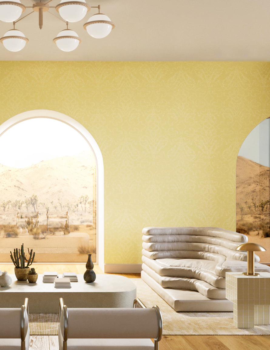 Western Damask© Wallpaper in Yellowstone