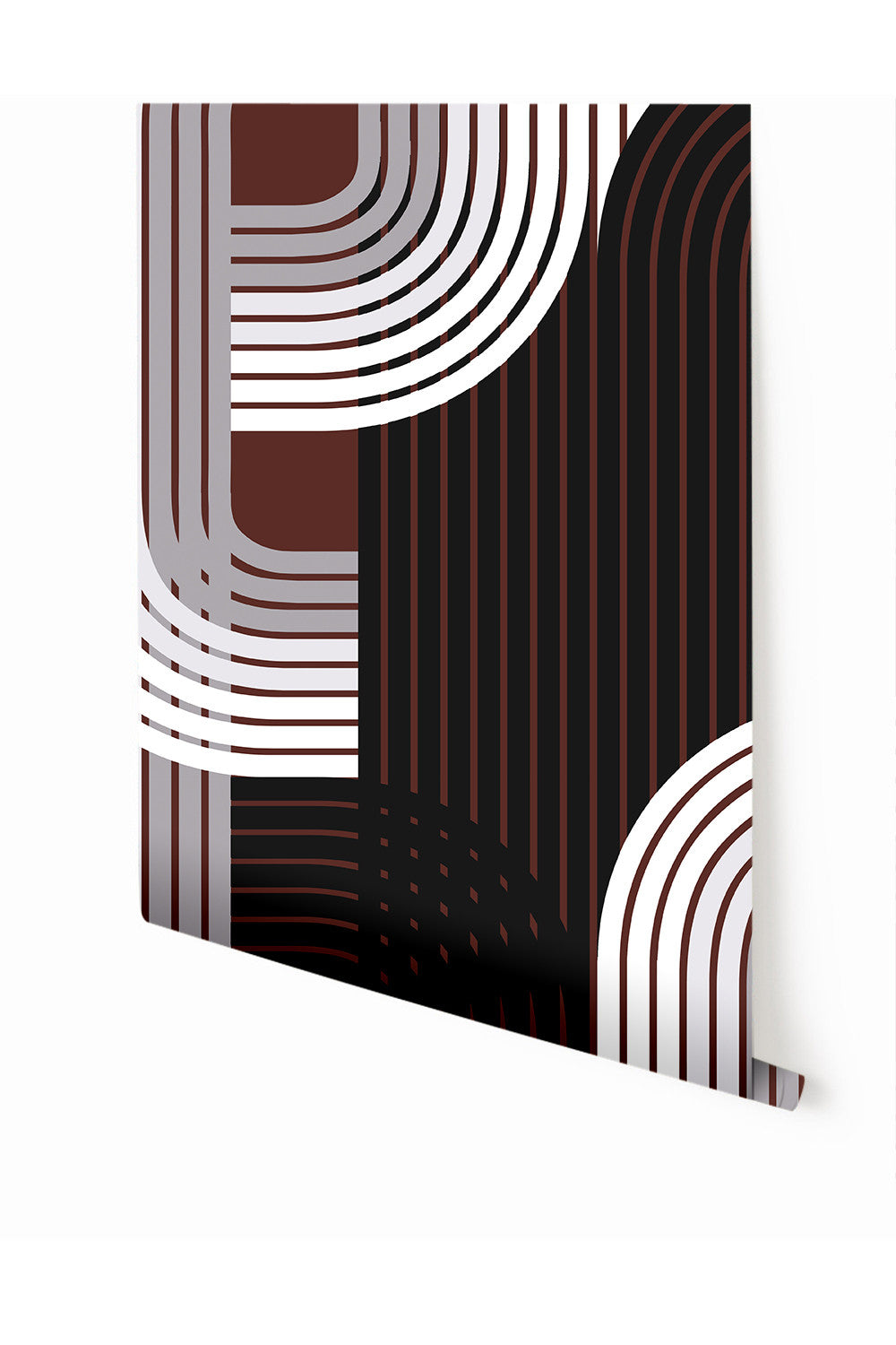 Raceway© Wallpaper in Burgundy