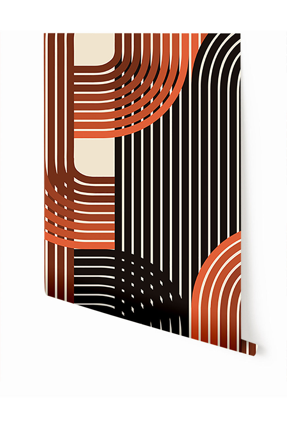 Raceway© Wallpaper in Burnt Orange